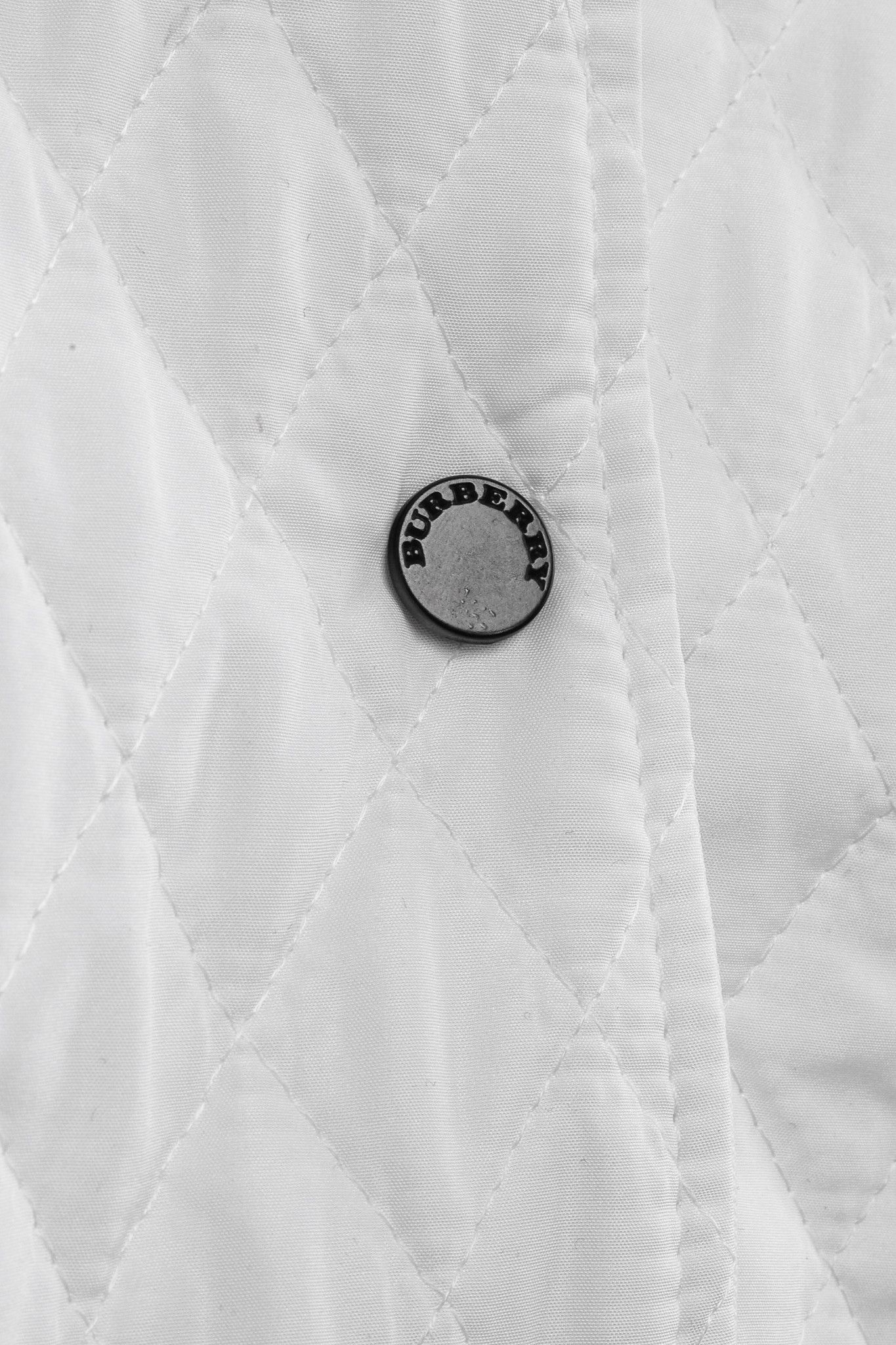 Burberry Burberry White Quilted Snap-Closure Peter Pan Collar Jacket Size XS / US 0-2 / IT 36-38 - 9 Thumbnail