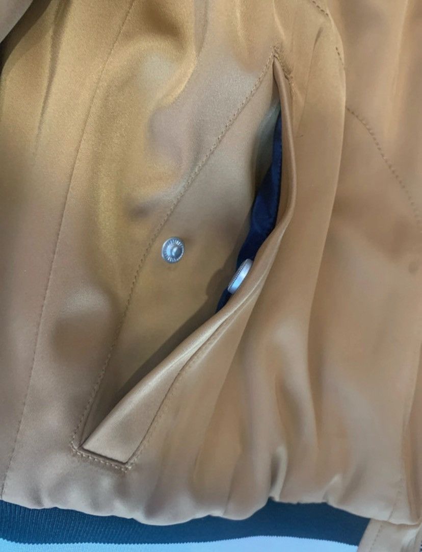 Tommy Jeans NWT Tommy Jeans Varsity Bomber Jacket Fur Collar Camel Size US XS / EU 42 / 0 - 6 Thumbnail