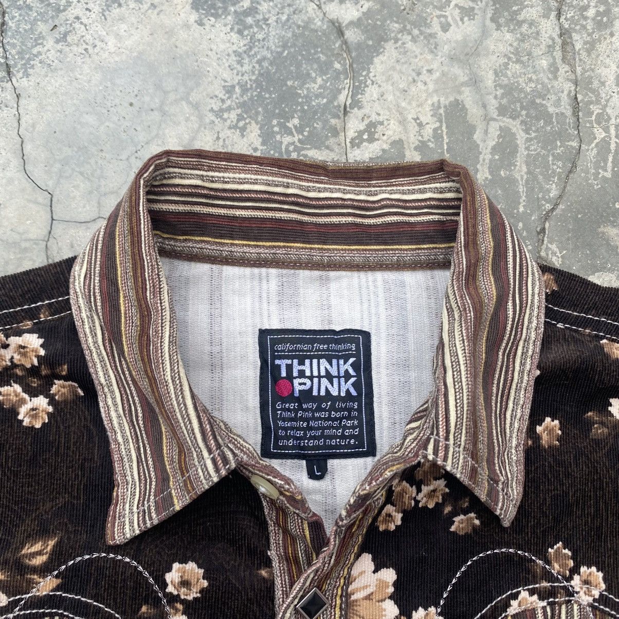 semanticdesign THINK PINK Corduroy Western Shirt Size US L / EU 52-54 / 3 - 10 Thumbnail