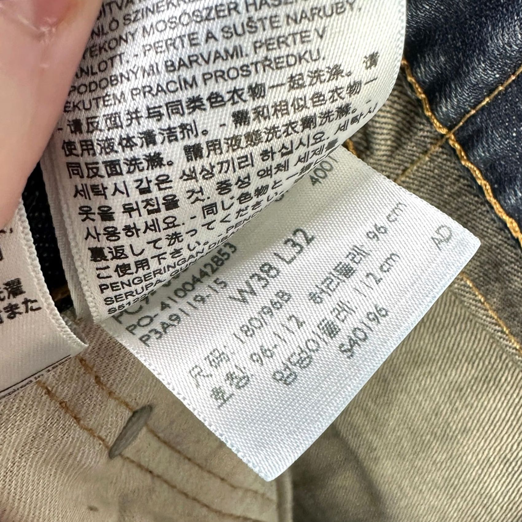 Levi's Levi's 559 Jeans Straight Mens 38X32 Blue Distressed Relaxed 5-Pocket Denim Jeans Mouth? Size US 38 / EU 54 - 5 Thumbnail
