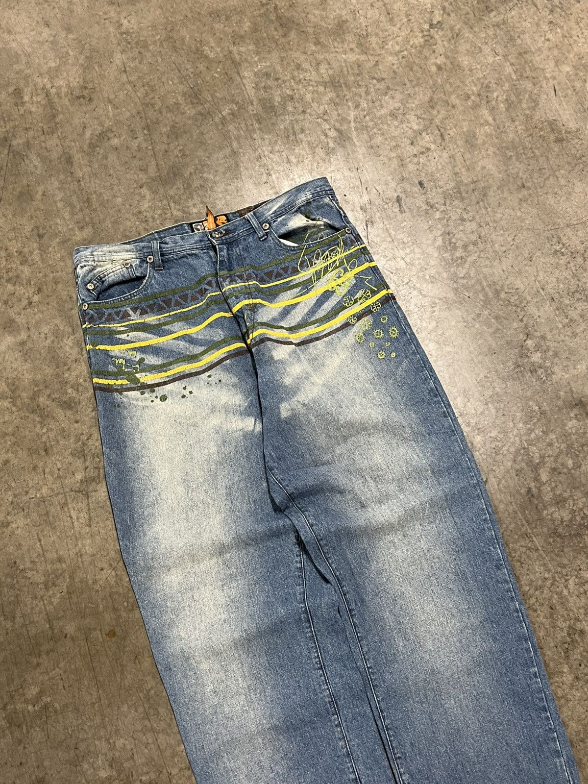 Akademiks × Vintage Y2k Akademics baggy fit wide leg denim hype rare skater Size US 36 / EU 52 - 3 Thumbnail