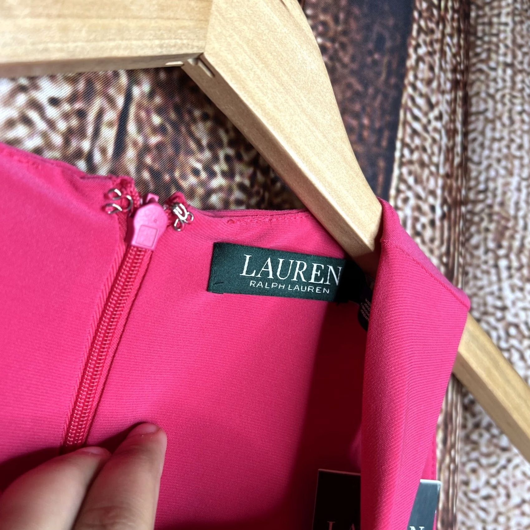 Ralph Lauren Women's Lauren Ralph Lauren PETITE Medium Hot Pink Tank Top Blouse Size M / US 6-8 / IT 42-44 - 2 Thumbnail