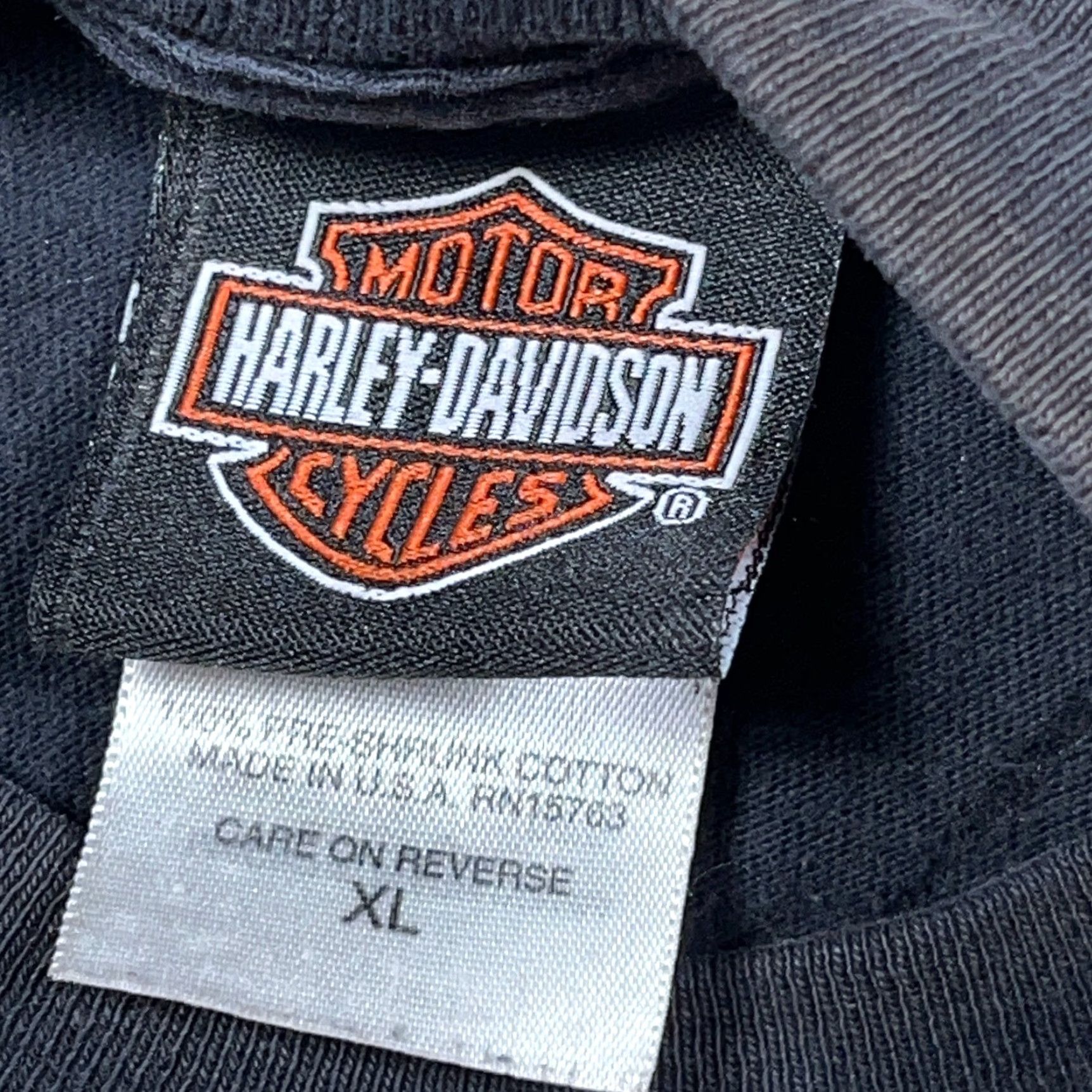 Harley Davidson Vintage Harley-Davidson T-Shirt Men XL Black Graphic Print Logo 80s Biker Motorcycle USA Retro Modern Wear Mens Size US XL / EU 56 / 4 - 7 Thumbnail