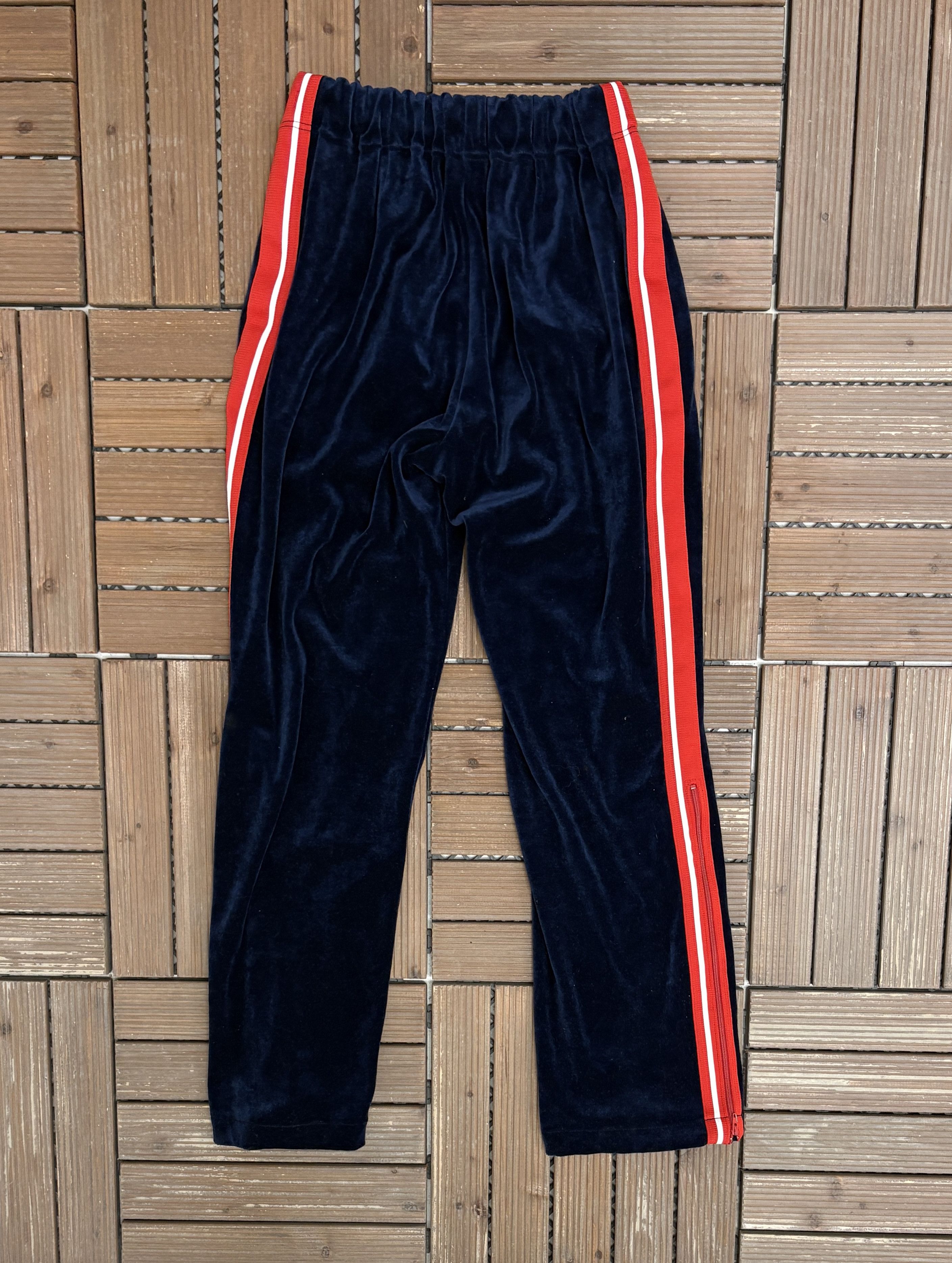 Asics × Vintage Asics Embroidered Logo Vintage Velour Blue Sweat Pants Size US 26 / EU 42 - 5 Thumbnail