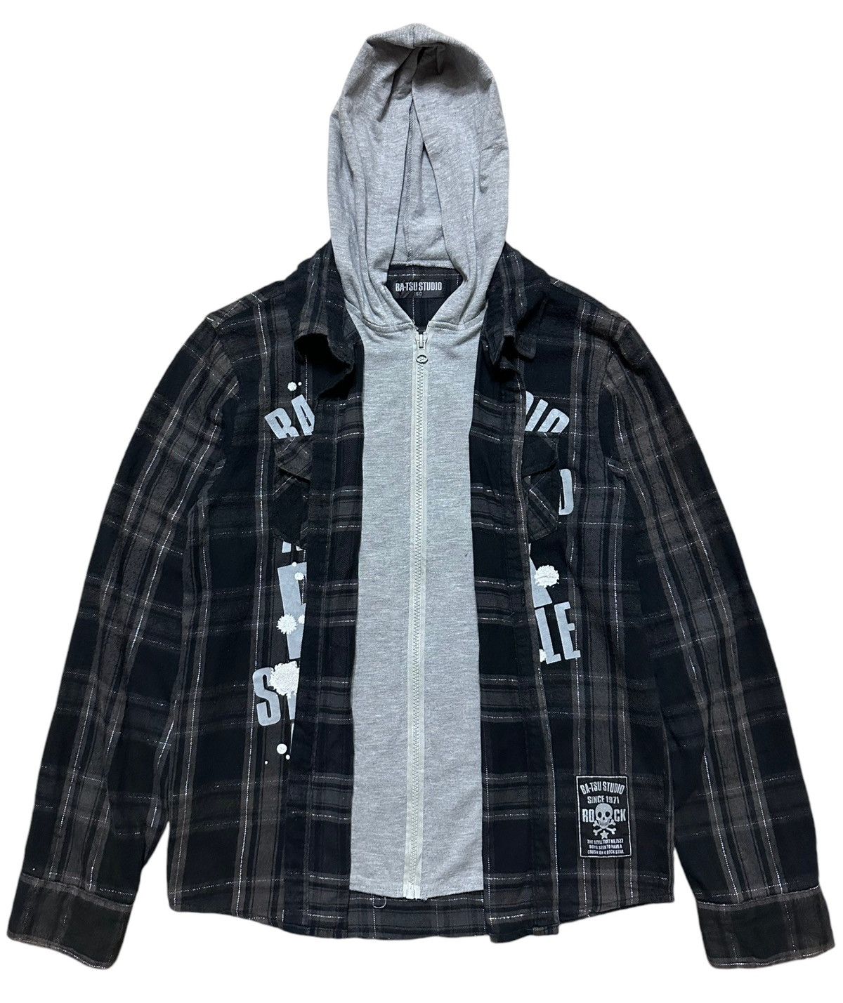 Japanese Brand × Seditionaries × Vintage Vintage Japan Ba-Tsu Studio Rock Skulls Gothic Shirts Size US S / EU 44-46 / 1 - 3 Thumbnail