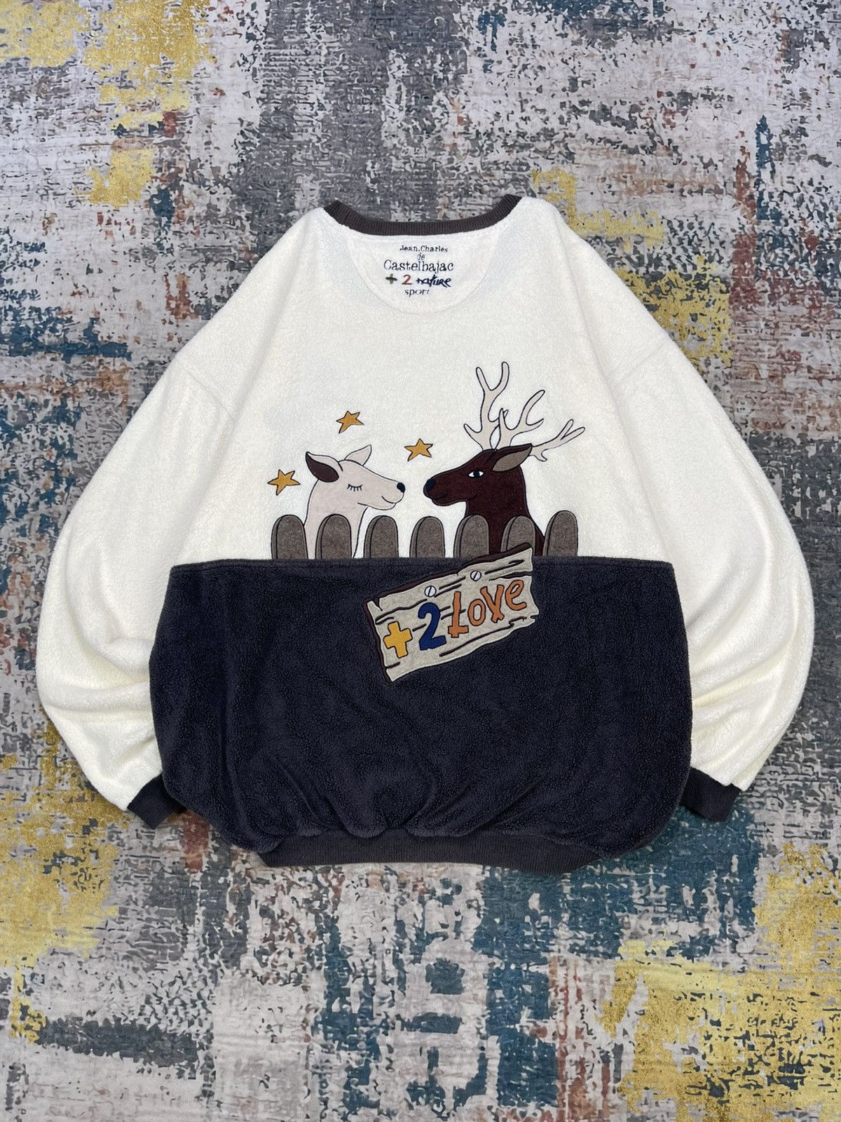 Jean Charles De Castelbajac Jean Charles De Castelbajac x +2 Nature Fleece Sweatshirt Size US M / EU 48-50 / 2 - 1 Thumbnail