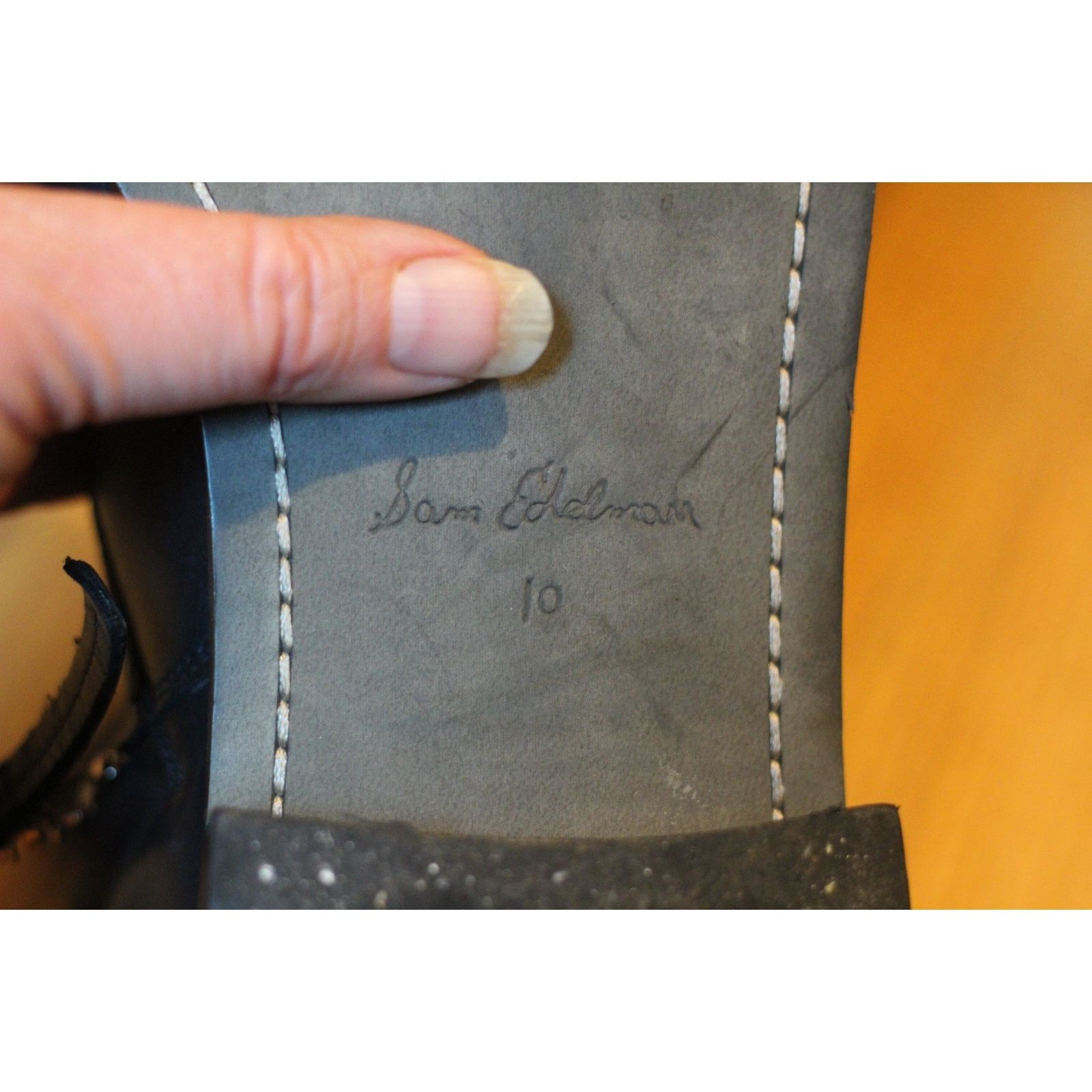 Sam Edelman Womens Size 10 - Sam Edelman Nina Black Leather Combat Boots Size US 10 / IT 40 - 2 Thumbnail