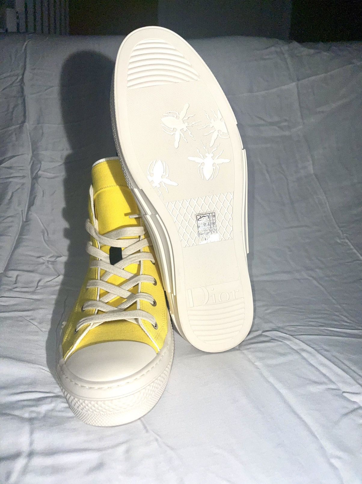 Dior Dior B23 High Top Yellow Astero-Dior Size US 12 / EU 45 - 3 Thumbnail
