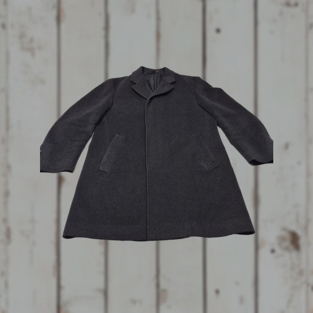 Brooks Brothers Brooks Brothers BrooksStorm Coat Mens 38S Gray Wool Loro Piana Storm System Overcoat Business Formal Wind-Resistant Size US XXS / EU 40 - 1 Thumbnail