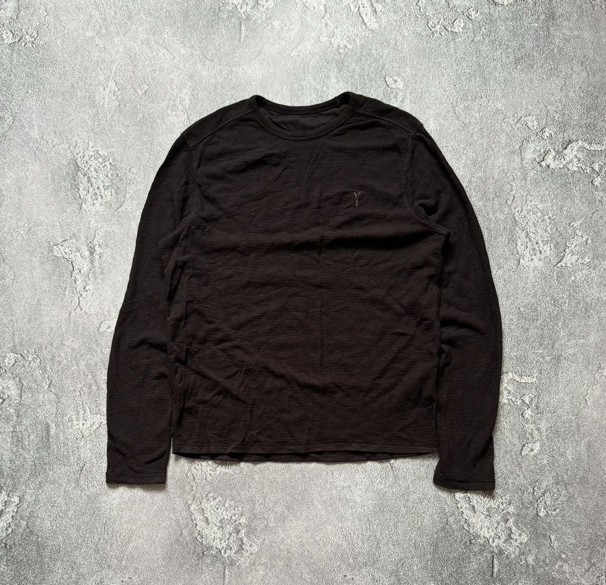 Allsaints × Designer Allsaints L clash Ls crew MD062H sweatshirt long sleeve tee Size US L / EU 52-54 / 3 - 5 Thumbnail