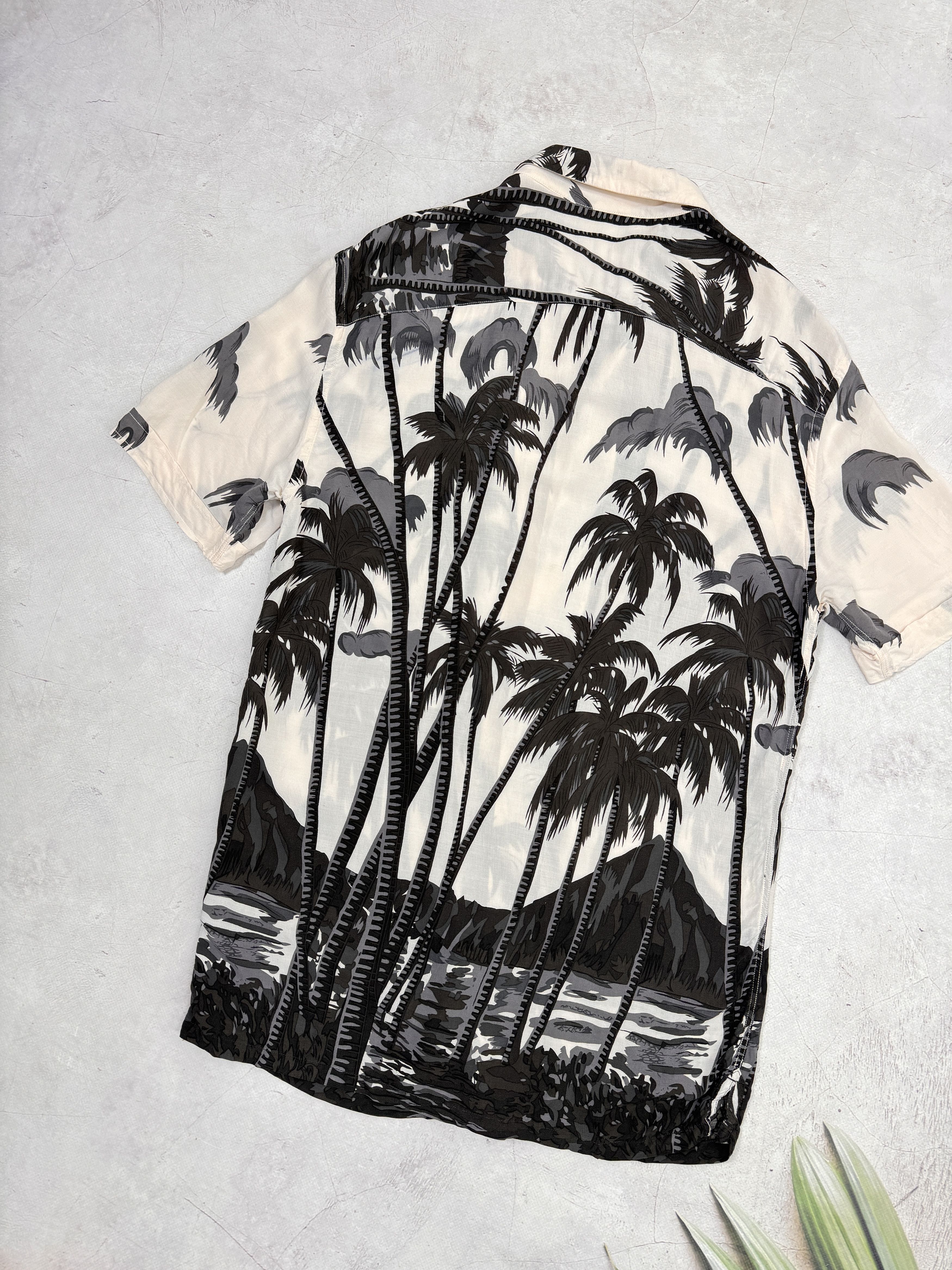 Allsaints Allsaints Hawawiian Shirt Viscose Palmes & Ocean Size US S / EU 44-46 / 1 - 16 Thumbnail