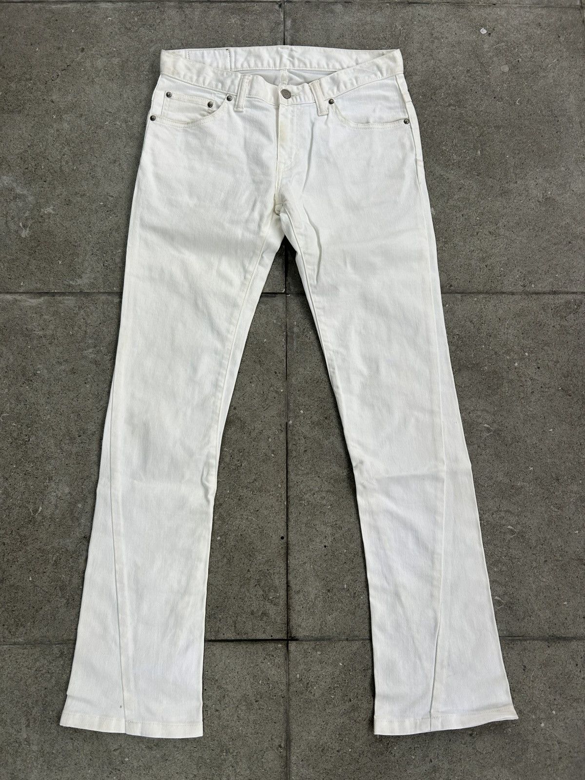 Tornado Mart Tornado Mart Zero Bootcut White Jeans Size US 31 - 1 Thumbnail