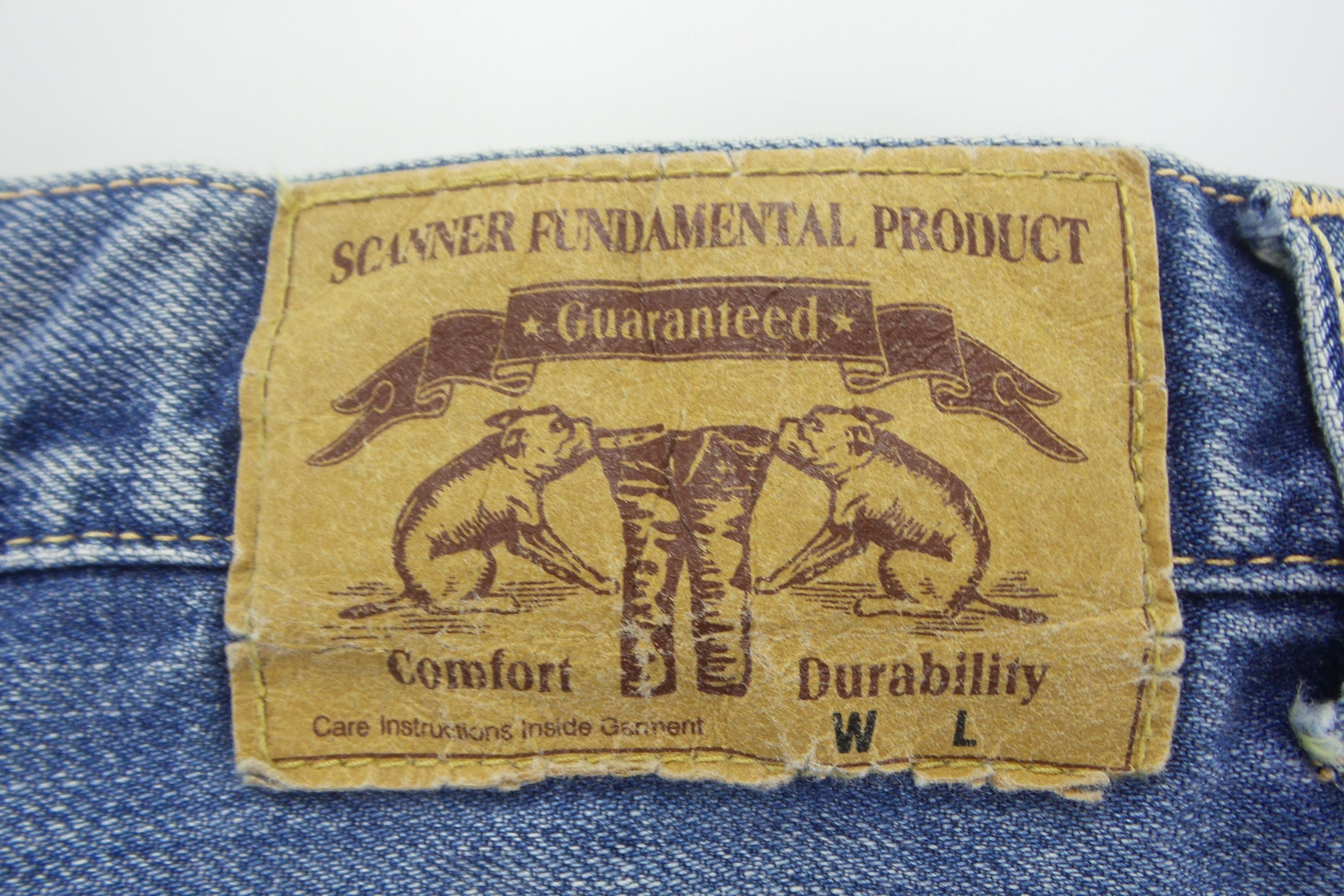 FDMTL × Japanese Brand DSTRSSD Scanner Fundamental Prdct Stonewashed Jeans W33xL37 Size US 34 / EU 50 - 12 Thumbnail