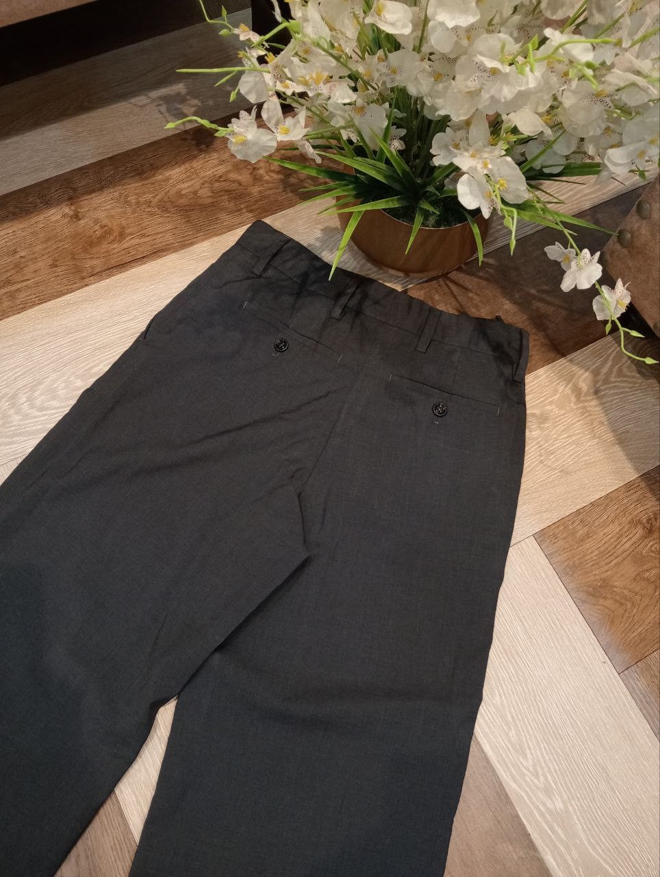 Prada PRADA MILANO WIDE LEG PANTS - SIZE 36 DARK GREY Size 25" / US 0 / IT 36 - 15 Thumbnail
