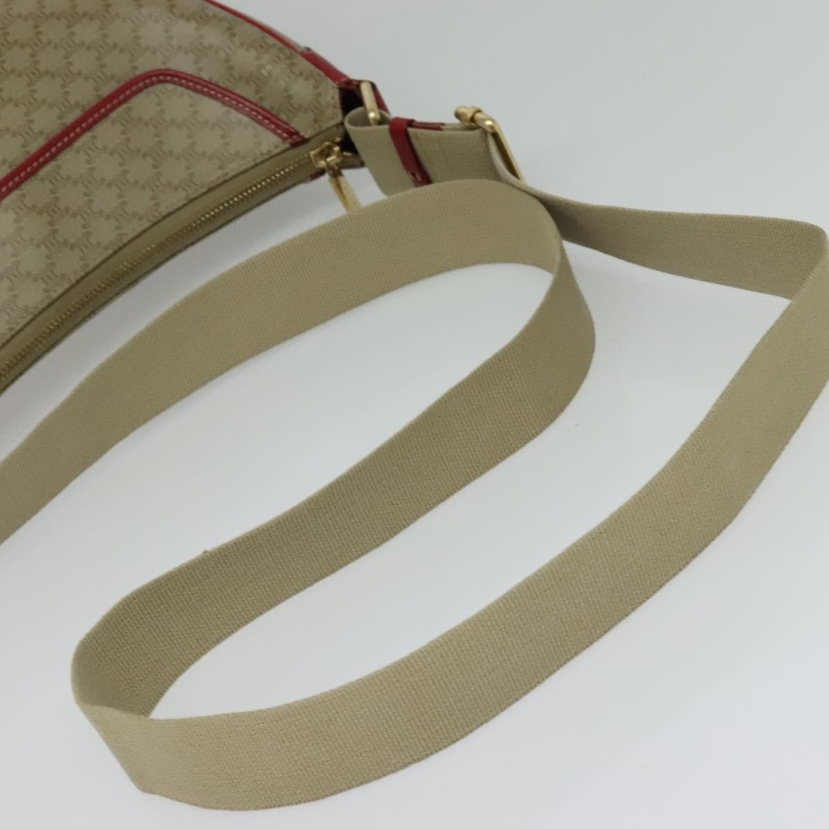 Celine CELINE Macadam Canvas Shoulder Bag Beige Gold Size ONE SIZE - 7 Thumbnail