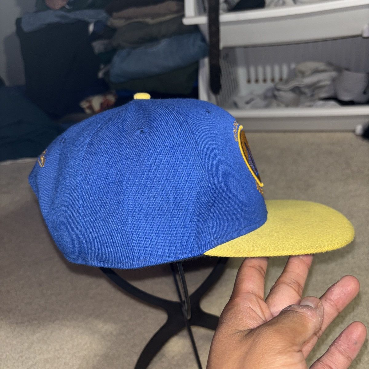 Mitchell & Ness Golden State Warriors Mitchell & Ness Snapback Hat NBA Size ONE SIZE - 2 Thumbnail