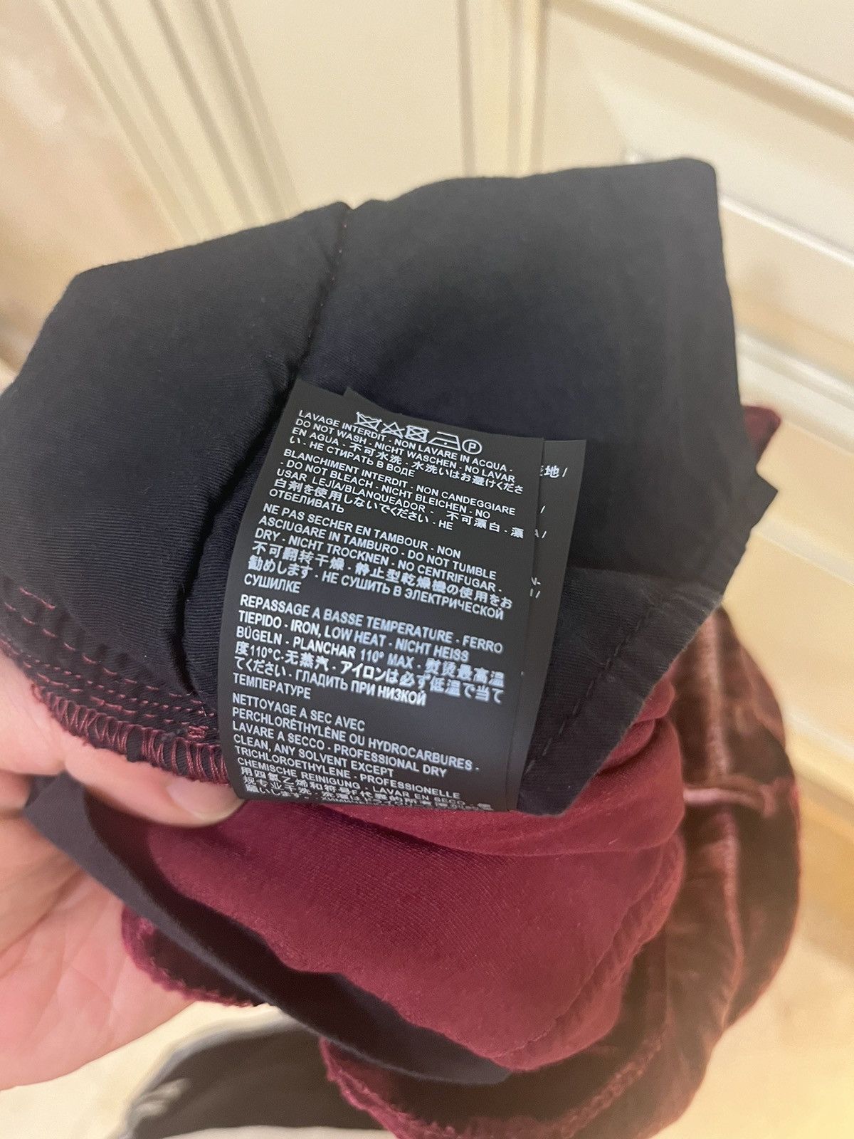 Saint Laurent Paris burgundy velvet pants size30 Size US 30 / EU 46 - 13 Thumbnail