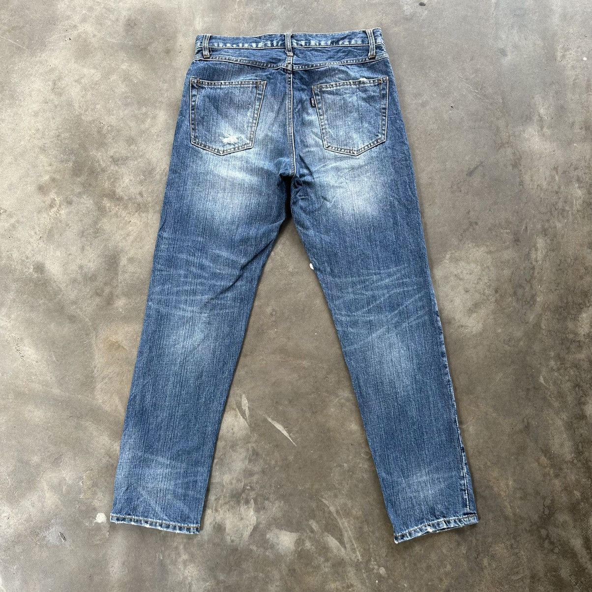 Japanese Brand × Jean × Vintage Vintage Seven ThreeR Faded Distressed Faded Denim Jean Pant Size US 31 - 9 Thumbnail