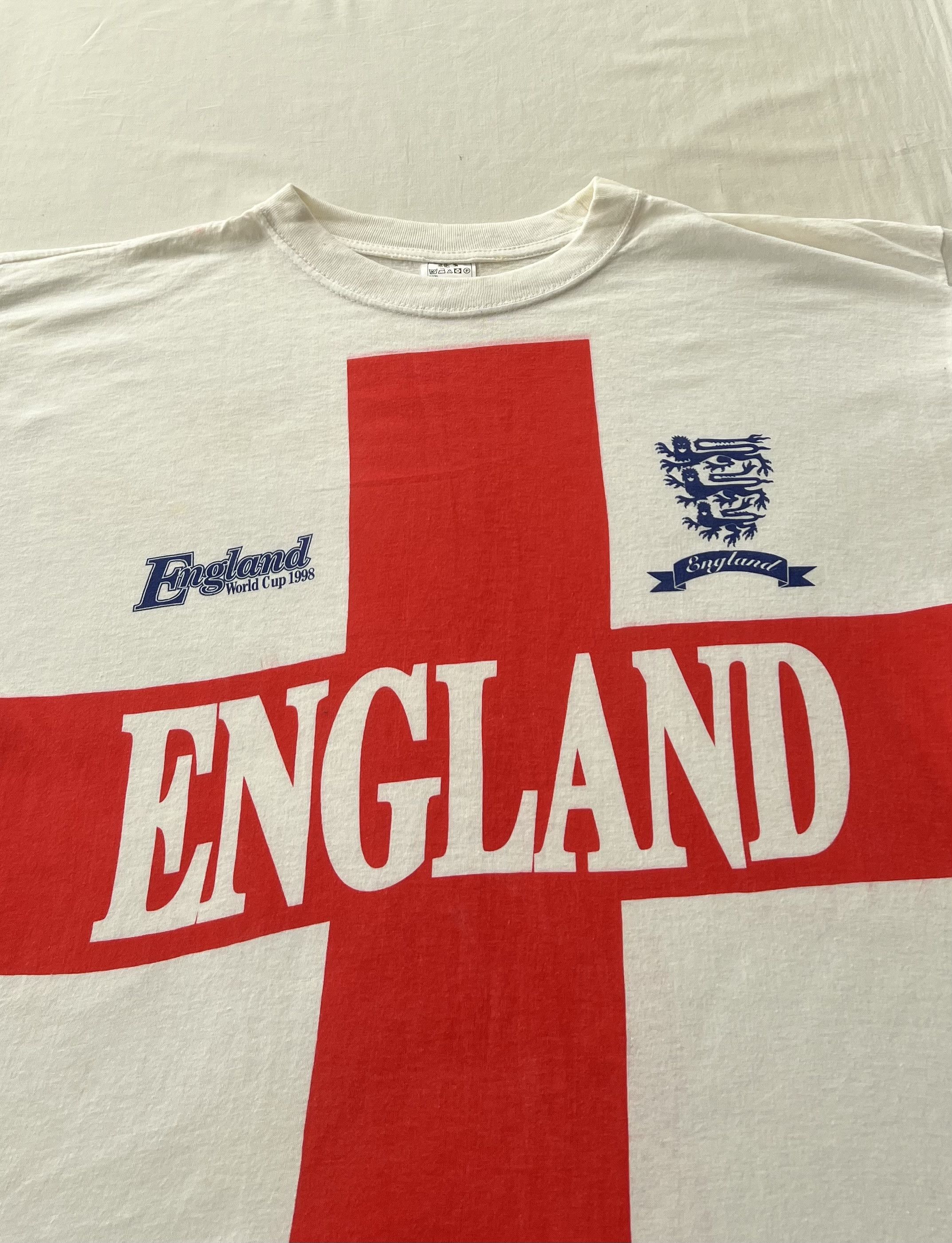 Vintage Vintage 1998 England World Cup 1998 Soccer Rugby T-shirt Size US XL / EU 56 / 4 - 4 Thumbnail