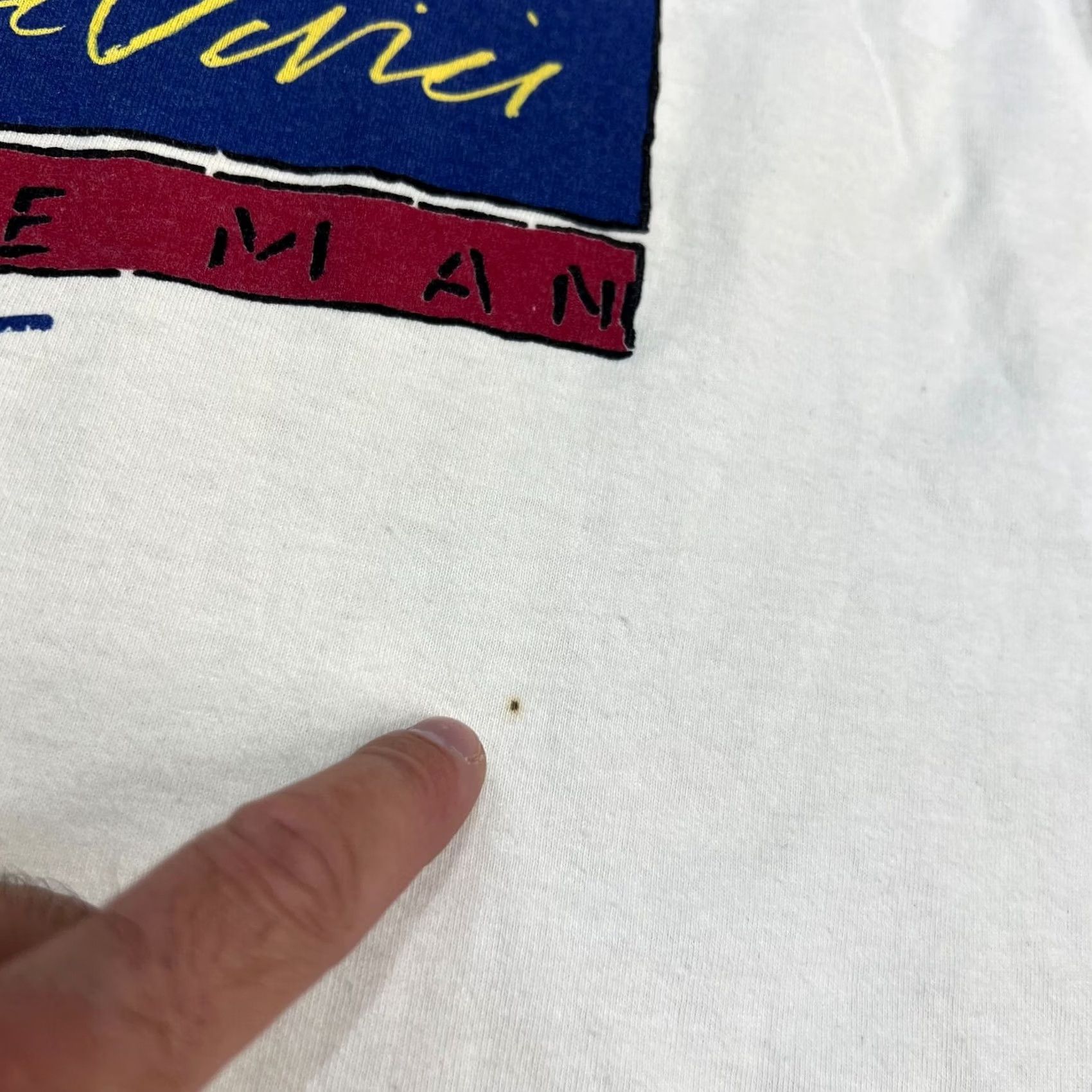 Vintage Vintage Shirt USA Made Graphic Print Short Sleeve White L Size, 80s Theme Size US L / EU 52-54 / 3 - 7 Thumbnail