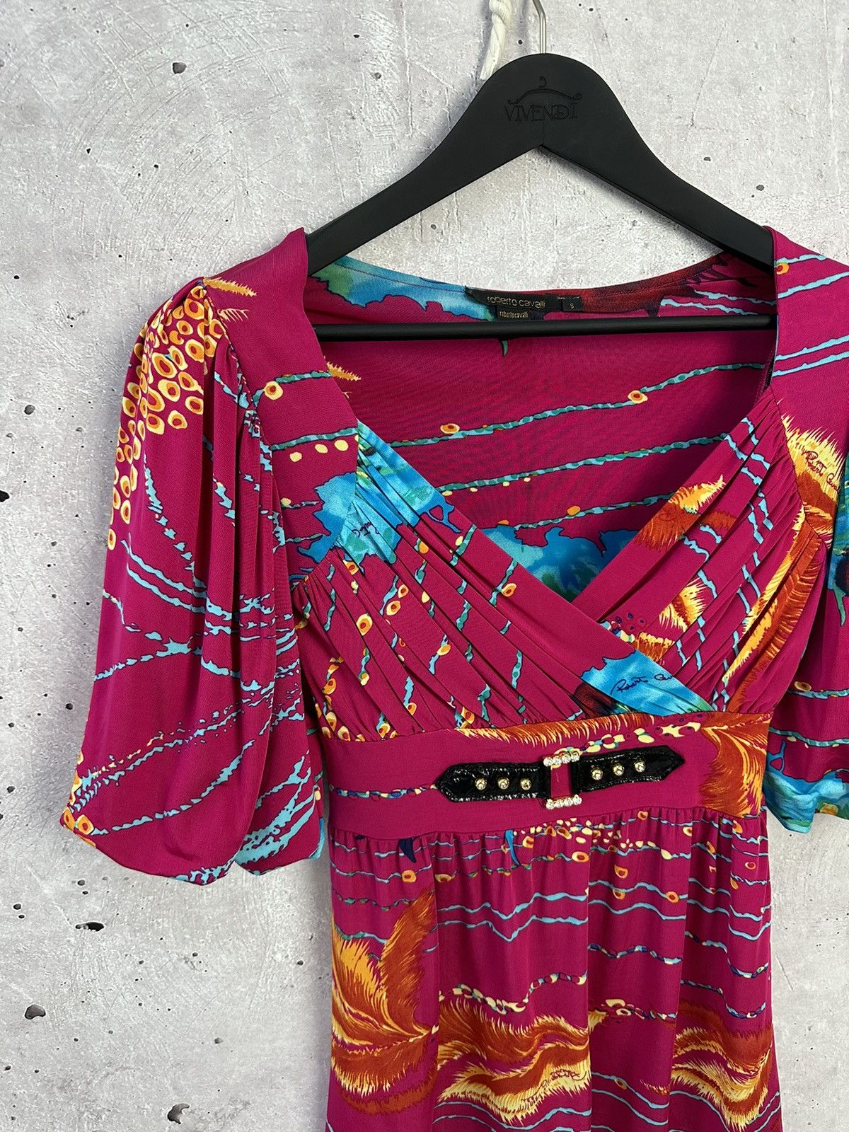 Roberto Cavalli Vintage Roberto Cavalli Printed Viscose Blouse Size S / US 4 / IT 40 - 2 Thumbnail