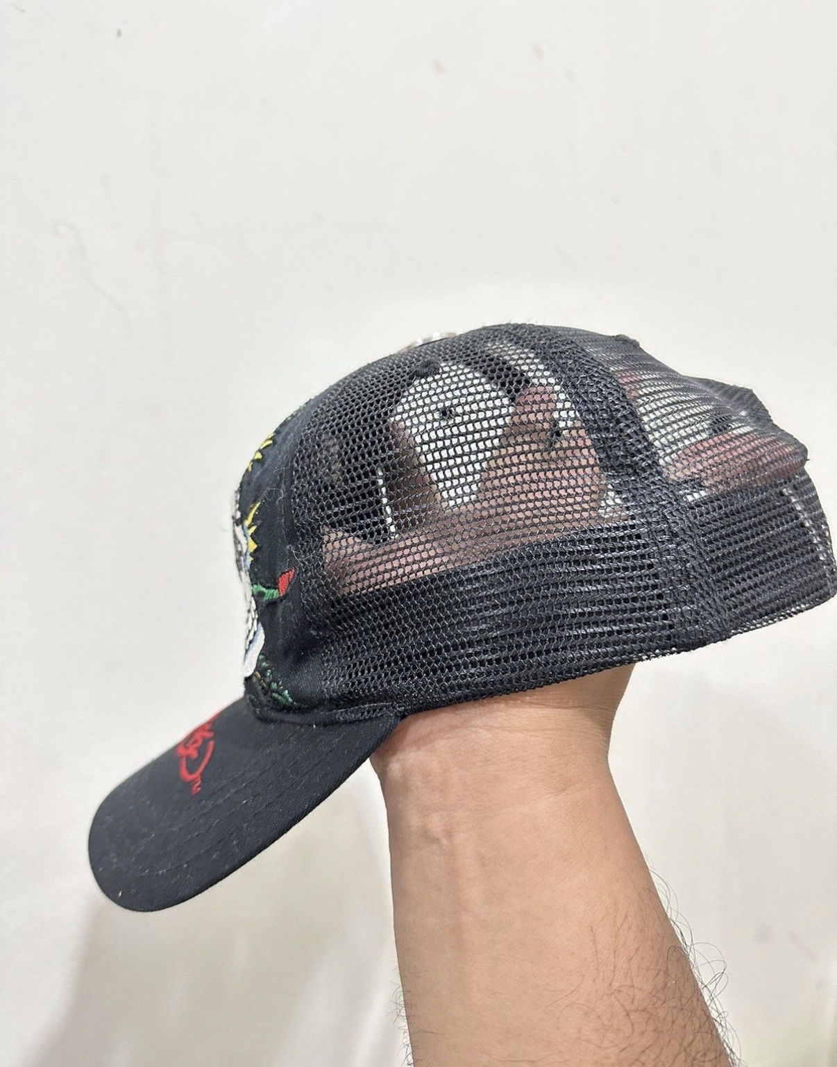 Ed Hardy VTG Ed Hardy Embroid Trucker Hat Size ONE SIZE - 3 Thumbnail