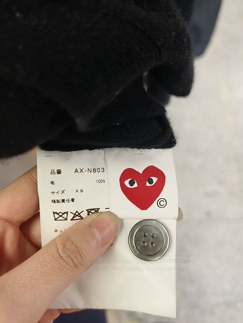 Comme des Garcons Comme Des Garcons Black Wool Cardigan Size XS / US 0-2 / IT 36-38 - 3 Thumbnail