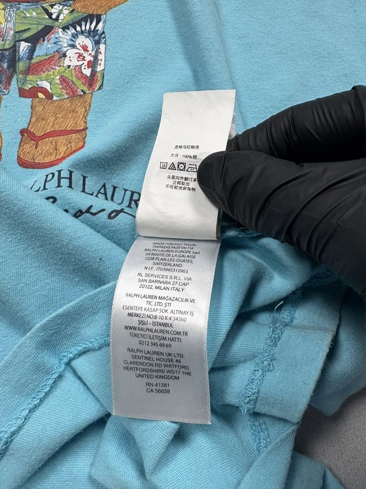Polo Ralph Lauren Polo Ralph Lauren Beach Bear Graphic Tee Blue Size S Classic Size US S / EU 44-46 / 1 - 17 Thumbnail