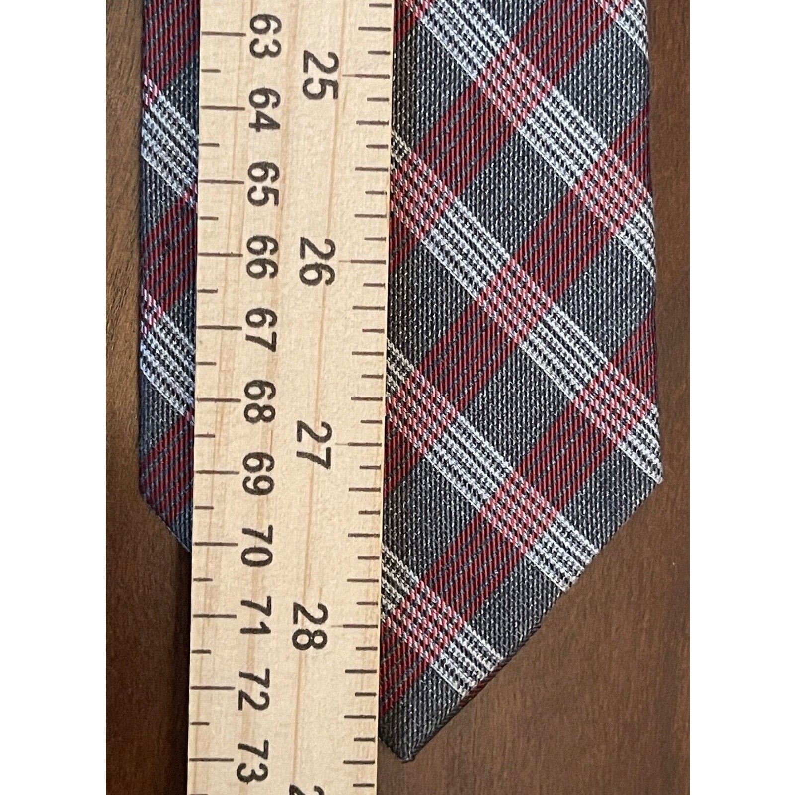 Calvin Klein Calvin Klein Red Gray 56% Silk 39% Viscose 5% Nylon China Size ONE SIZE - 5 Thumbnail