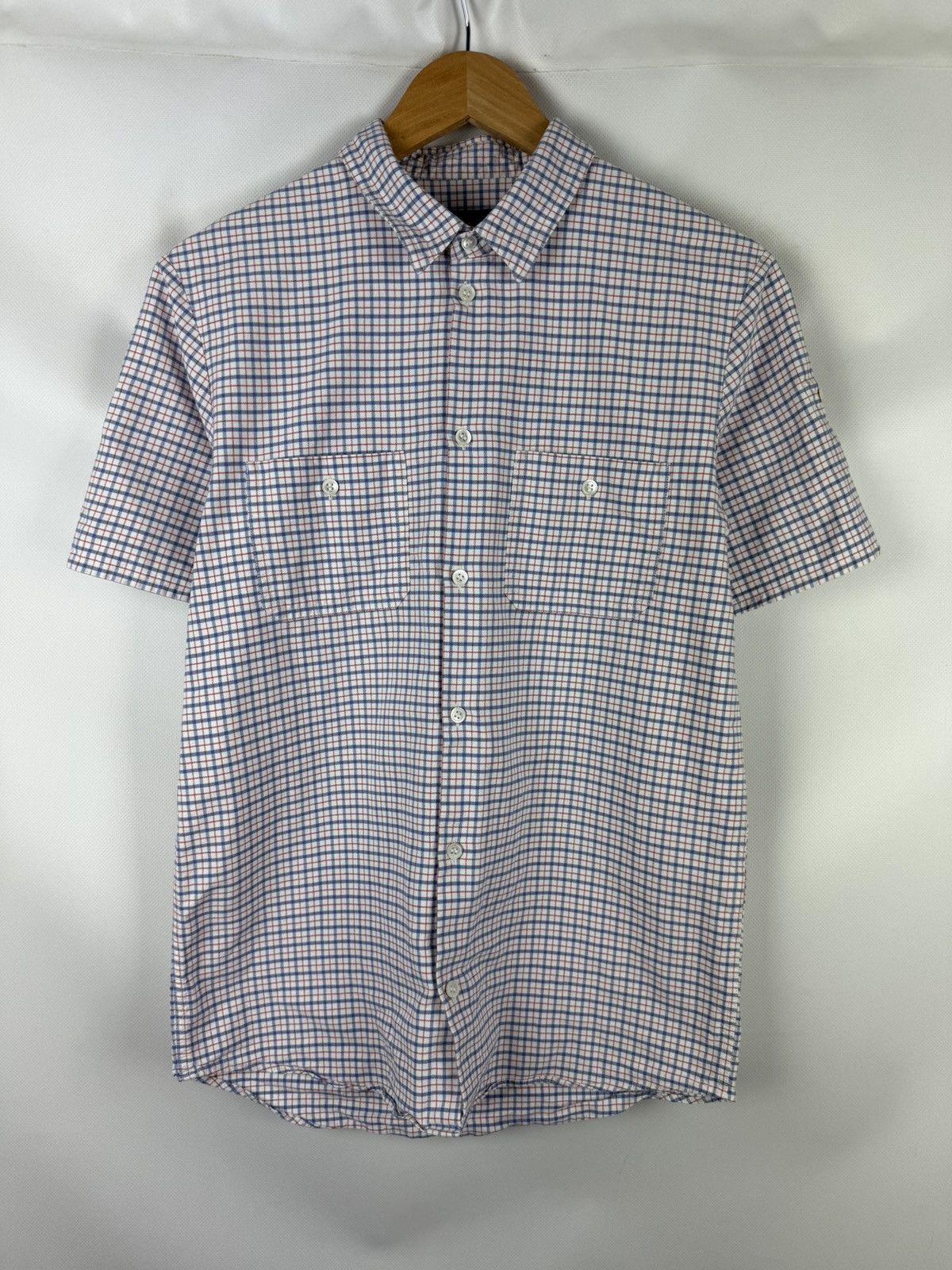 A.P.C. A.P.C. Short Sleeve Cotton Plaid Button Up Classic Shirt Size US S / EU 44-46 / 1 - 1 Thumbnail