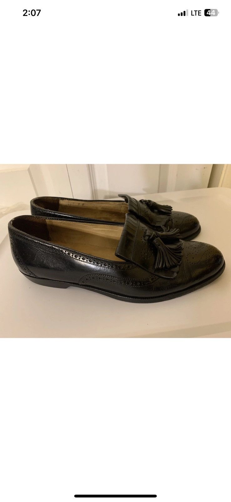 Cole Haan Cole Haan Bragano mens sz 9D black kiltie loafers slip shoes Size US 9 / EU 42 - 6 Thumbnail