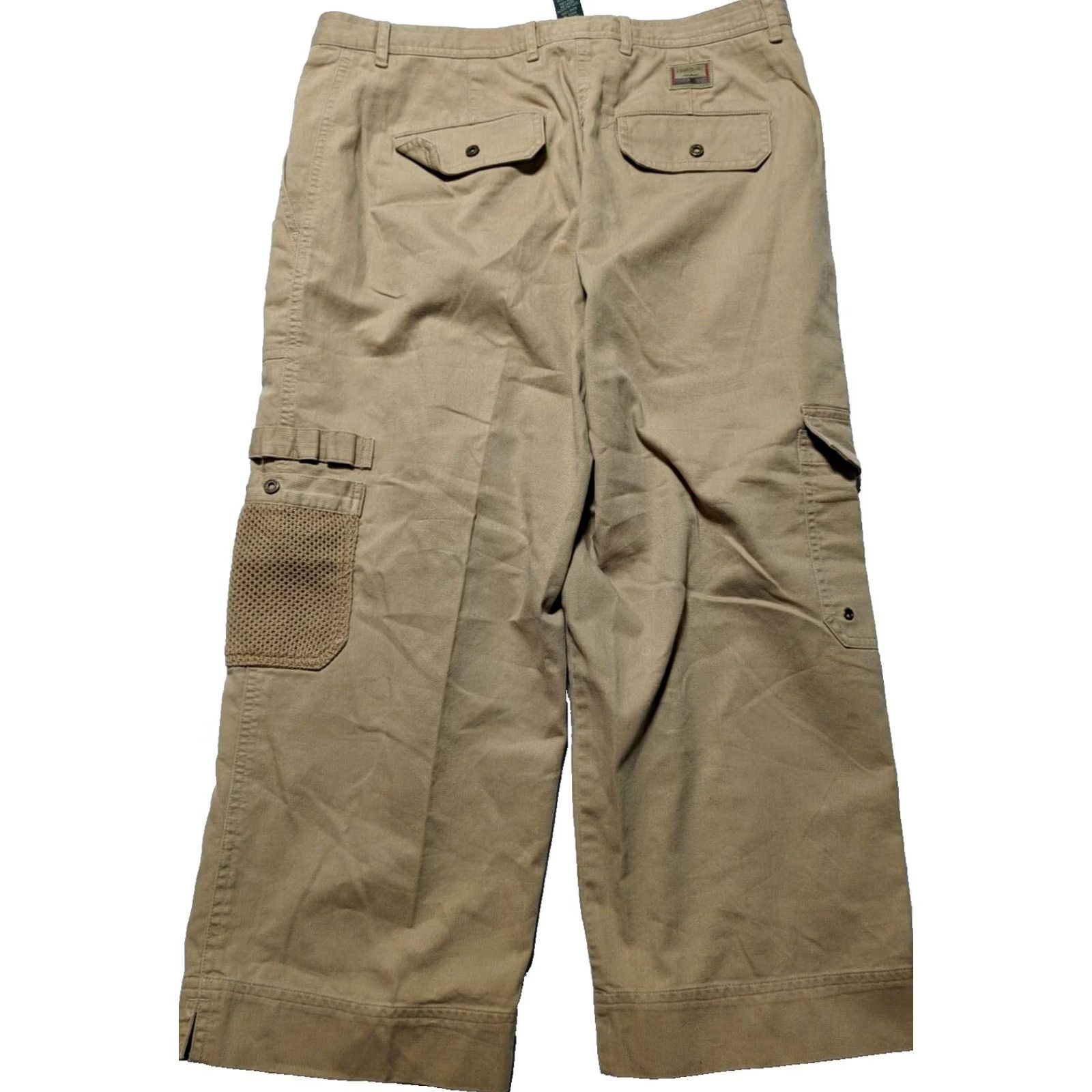 Ralph Lauren VTG LAUREN RALPH LAUREN Safari Women 12 Khaki Cotton Cropped Cargo Hunting Pants Size 34" / US 12 / IT 48 - 2 Thumbnail
