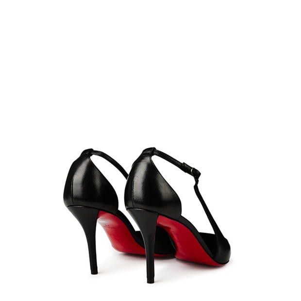 Christian Louboutin Apostrophatoric 80mm Cutout Leather Pumps Size US 8 / IT 38 - 5 Thumbnail