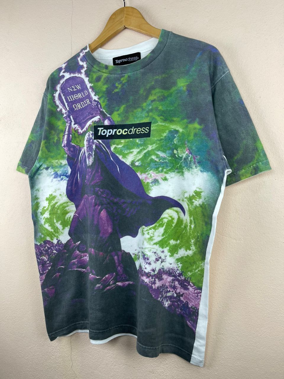 Japanese Brand Toprocdress New World Order Tee Size US XL / EU 56 / 4 - 2 Thumbnail