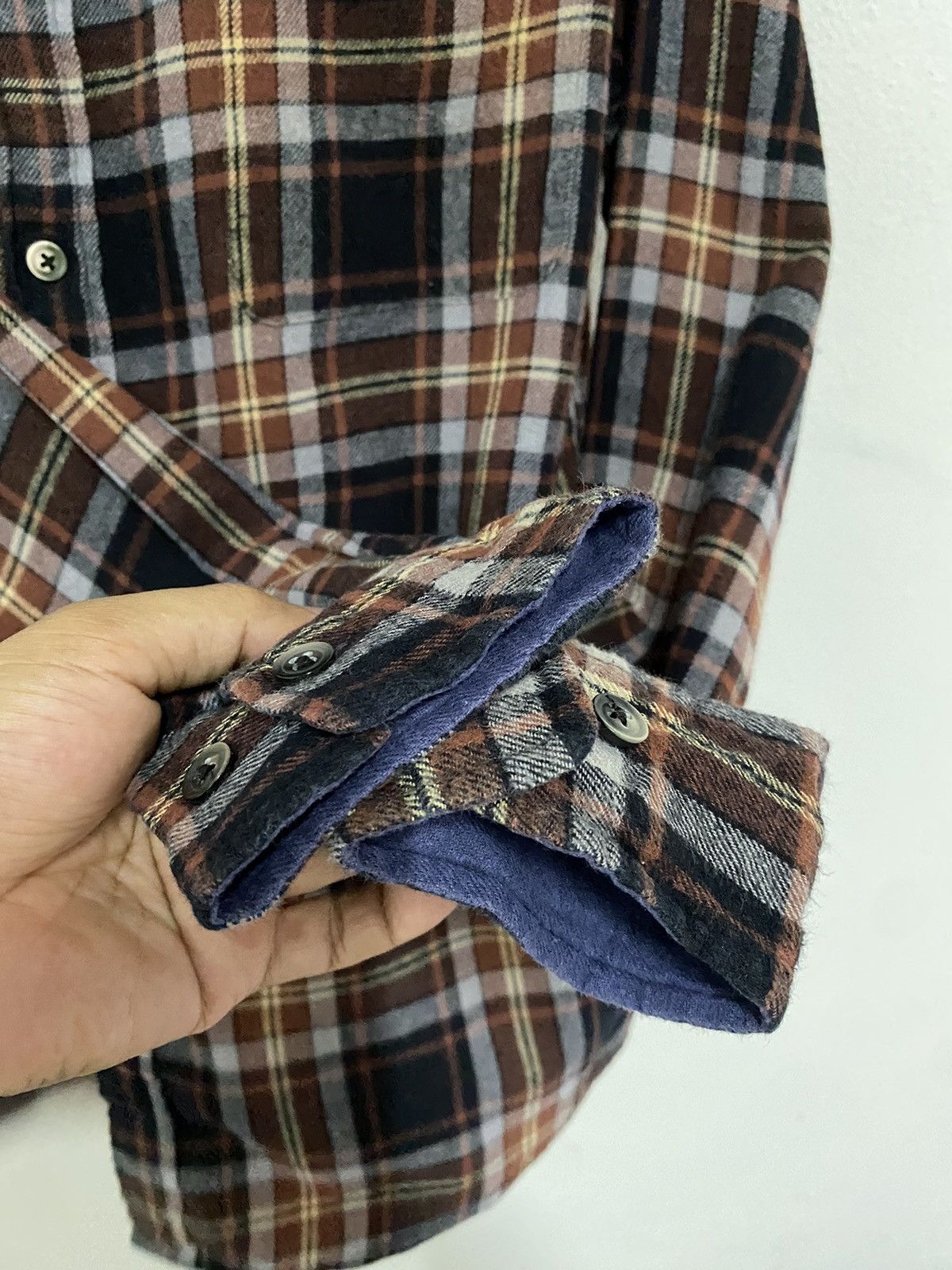 Japanese Brand × Vintage Vintage Clothes Luck Plaid Tartan Flannel Shirt Size US S / EU 44-46 / 1 - 6 Thumbnail