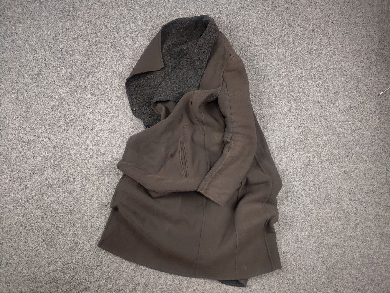 Masnada Masnada asymmetric clasp Wool coat Jacket Faded Color MA+ Size S / US 4 / IT 40 - 24 Thumbnail