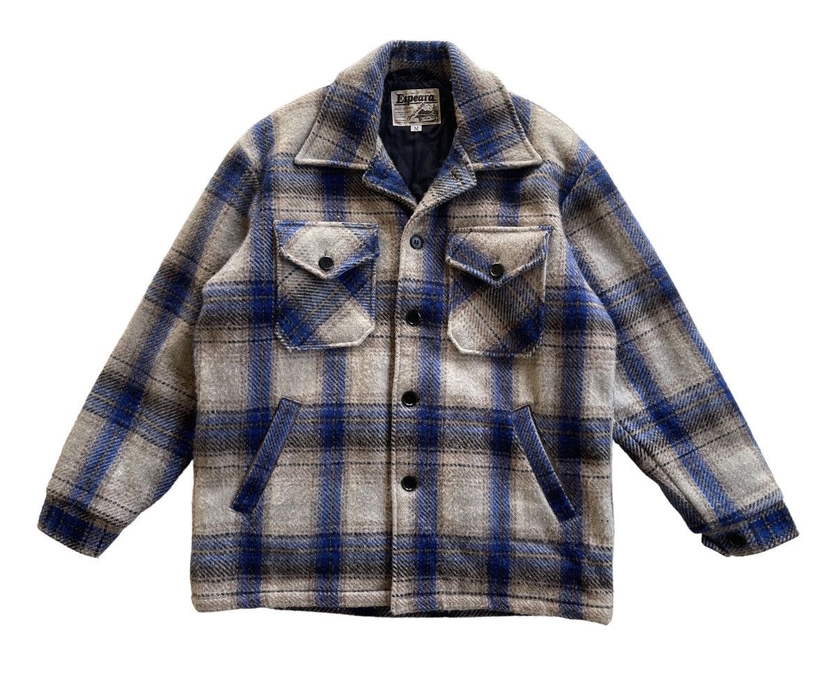 Japanese Brand Vintage 90s Wool Baggy Tartan Jacket Size US M / EU 48-50 / 2 - 3 Thumbnail