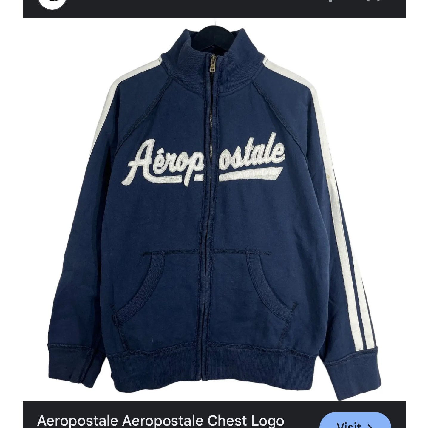 Aeropostale Vintage Aeropostale Track Jacket Men Size XL Y2K USA Size US XL / EU 56 / 4 - 1 Thumbnail