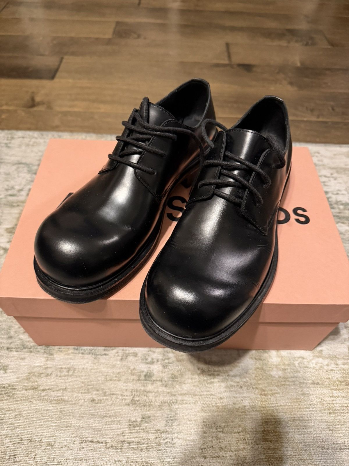 Acne Studios Acne Studios Leather Derby Shoes Size US 7 / EU 40 - 1 Thumbnail