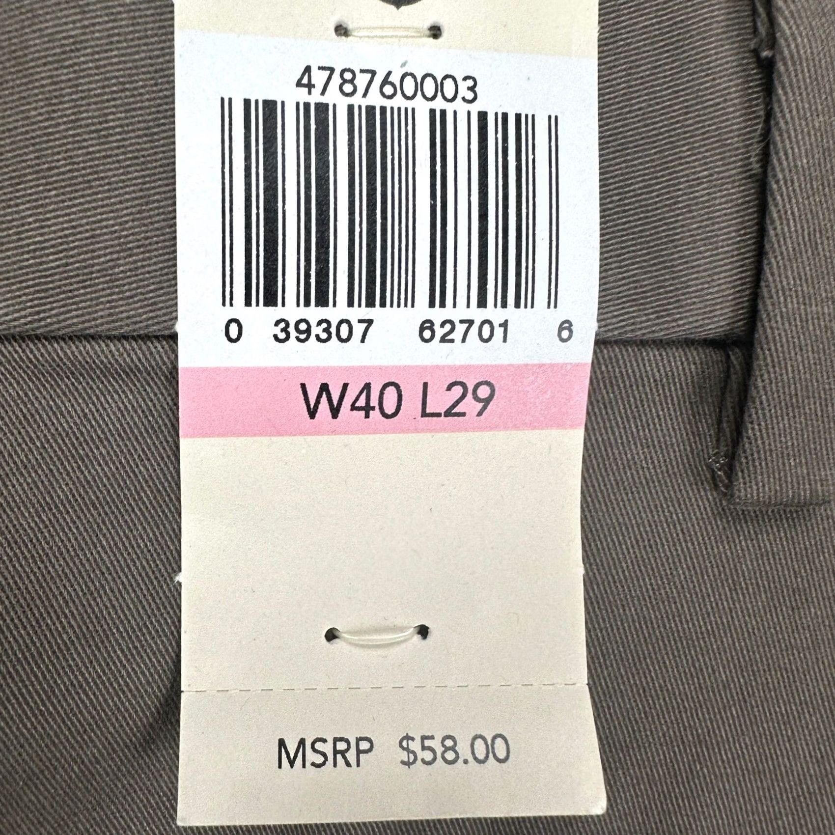 Dockers Dockers The Best Pressed Mens Khaki Pleated Pants Pants 40x29 Brown Chino Stretch NEW Size US 40 / EU 56 - 5 Thumbnail