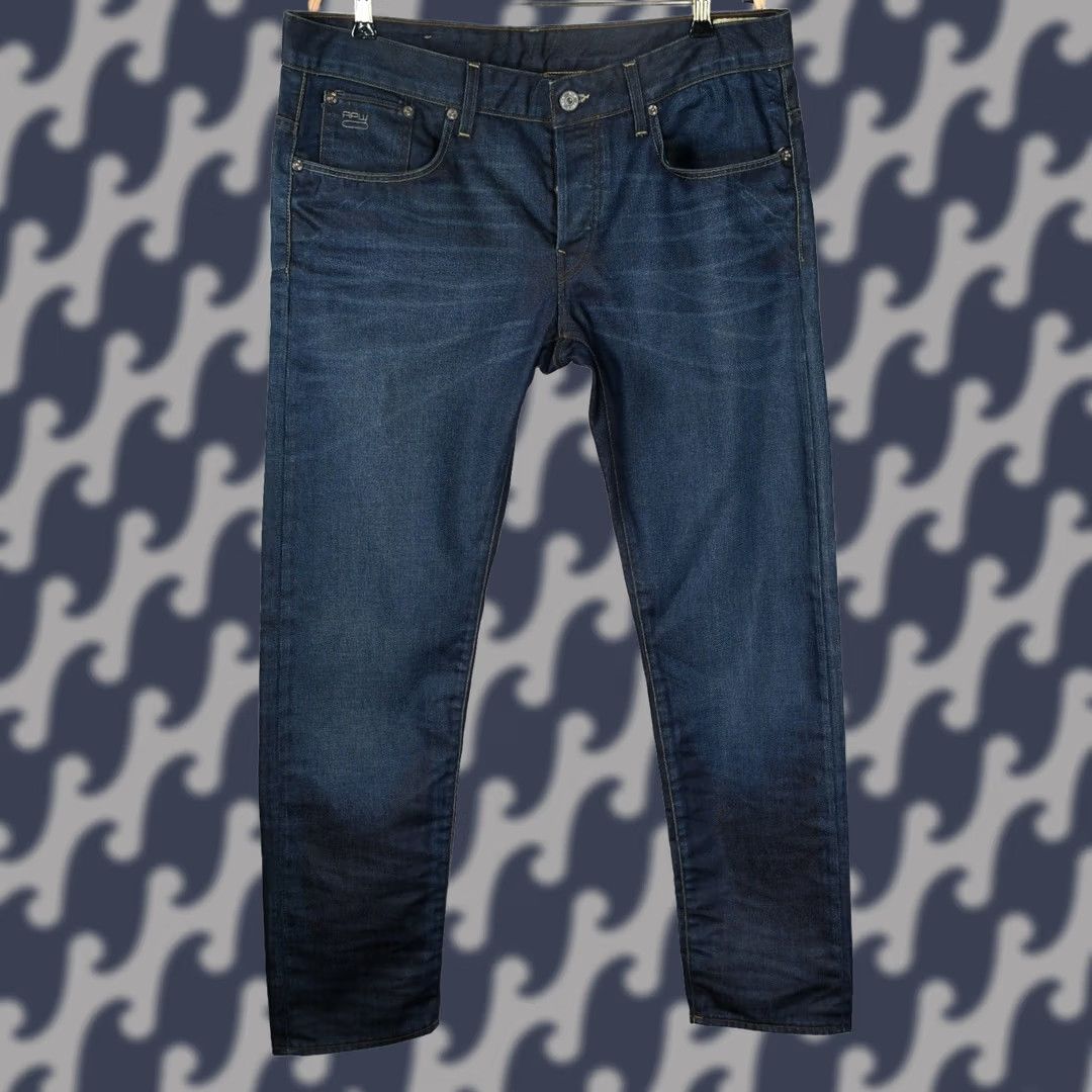 G-Star G-Star Raw 3301 Low Tapered Jeans - Men Blue, Size W36 L32 - 5-Pocket Denim, Regular Fit Size US 36 / EU 52 - 1 Thumbnail