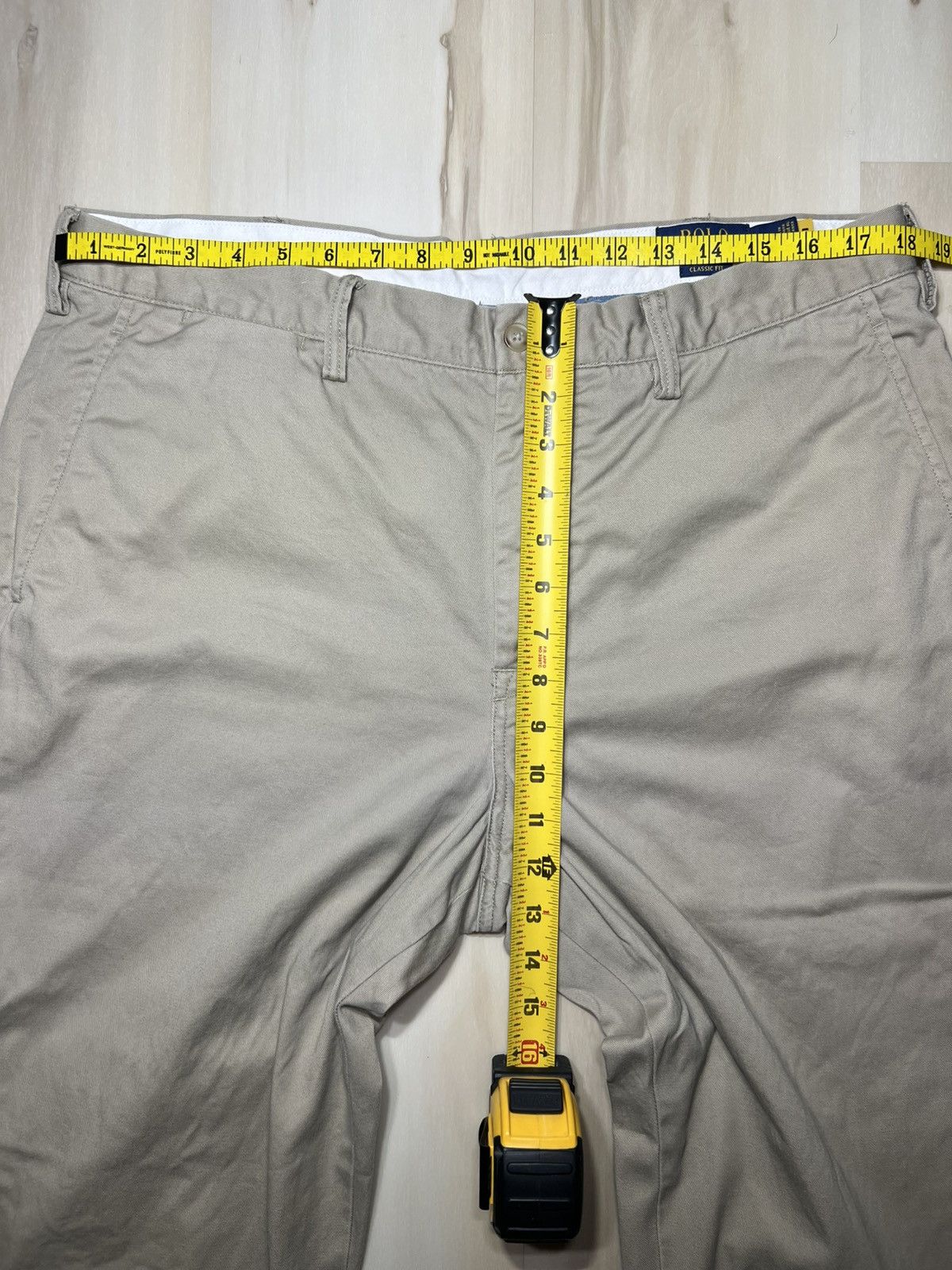 Polo Ralph Lauren Polo Ralph Lauren Beige Chino Mens 36x32 Khaki Classic Fit Size US 36 / EU 52 - 4 Thumbnail