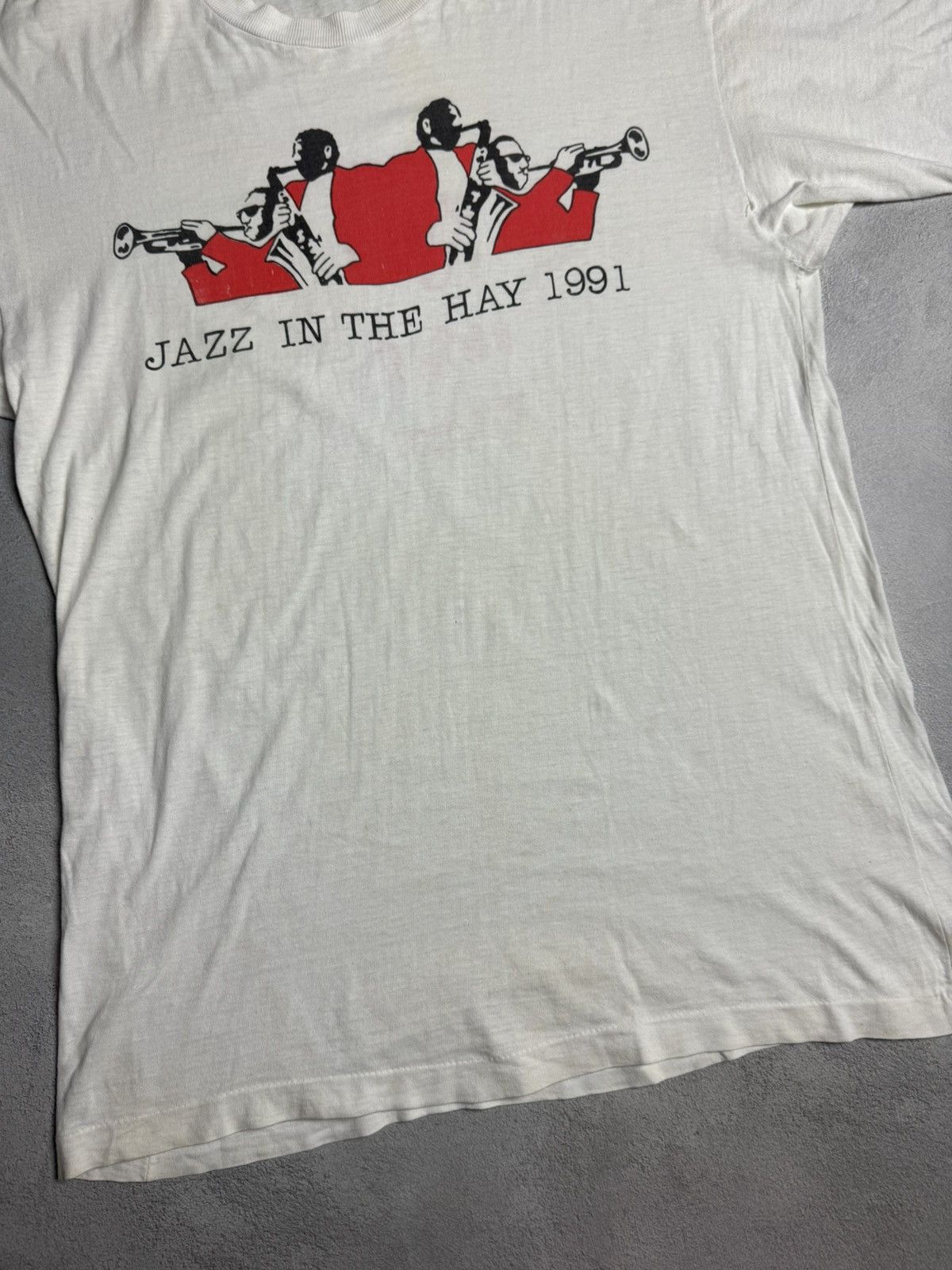 Band Tees Vintage Jazz In The Hay 1991 Festival T-Shirt Size US L / EU 52-54 / 3 - 4 Thumbnail
