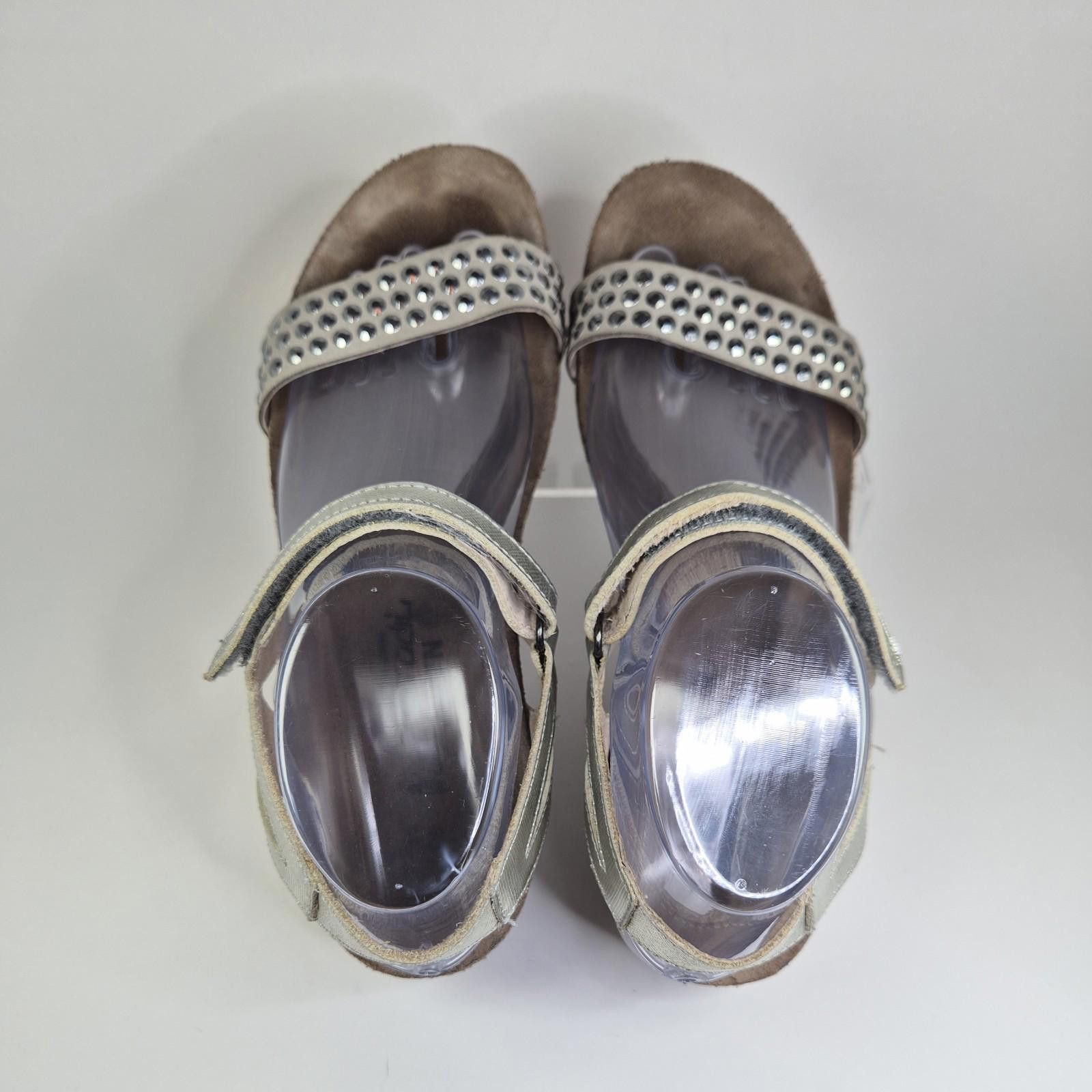 Dries Van Noten NAOT Women Sz9 Hero Strappy Wedge Silver Boho Sandals Size US 9 / IT 39 - 5 Thumbnail
