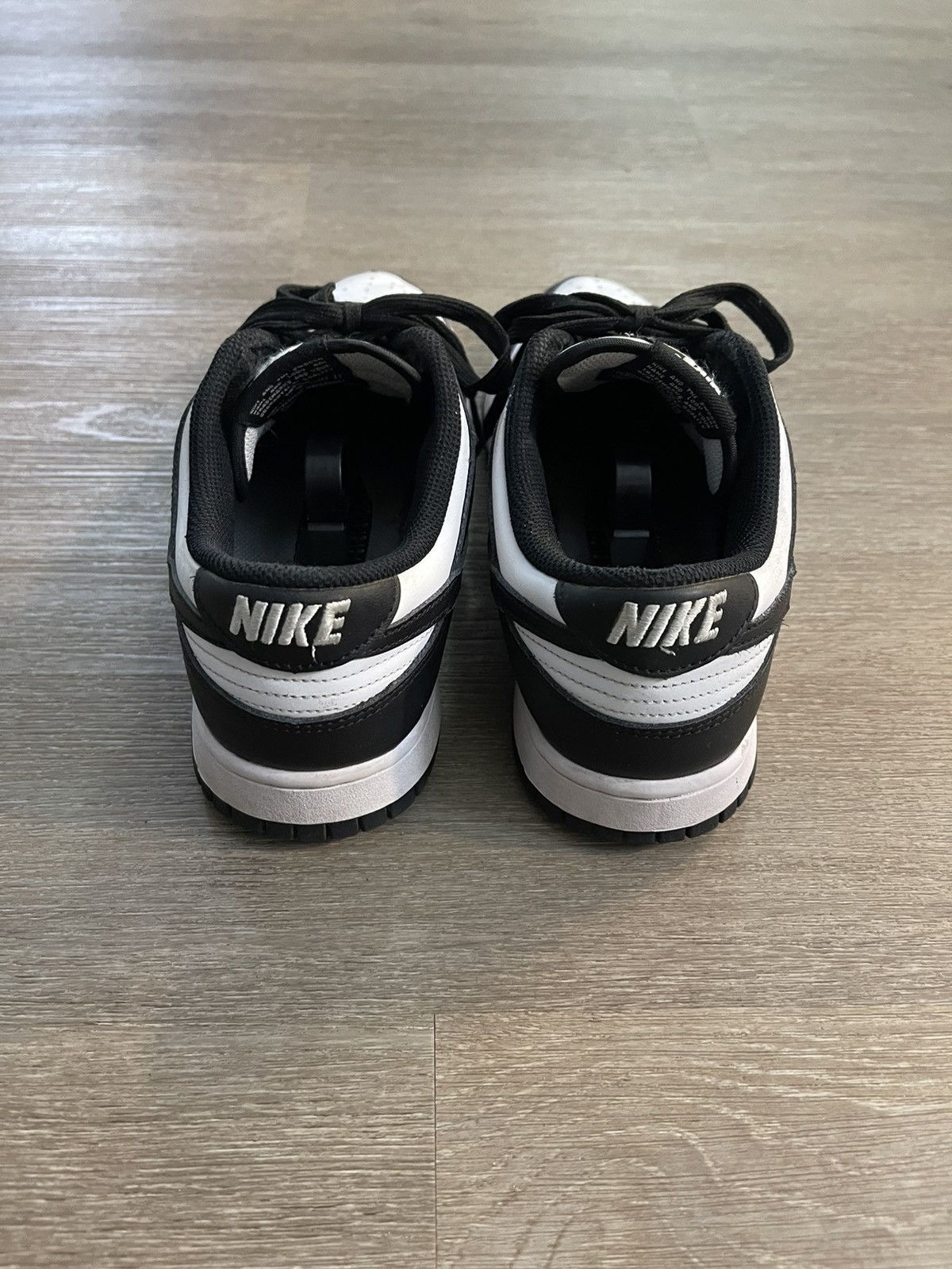 Nike Nike Dunk Low Black White Panda Used Size 8 No Box Size US 8 / EU 41 - 5 Thumbnail