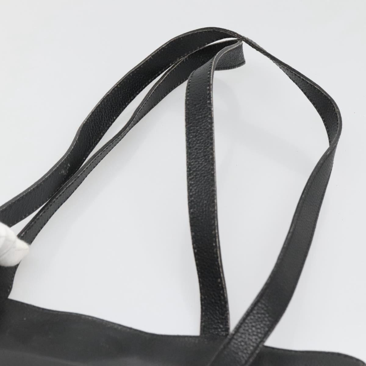 Celine CELINE Shoulder Bag Leather Black Silver Size ONE SIZE - 8 Thumbnail