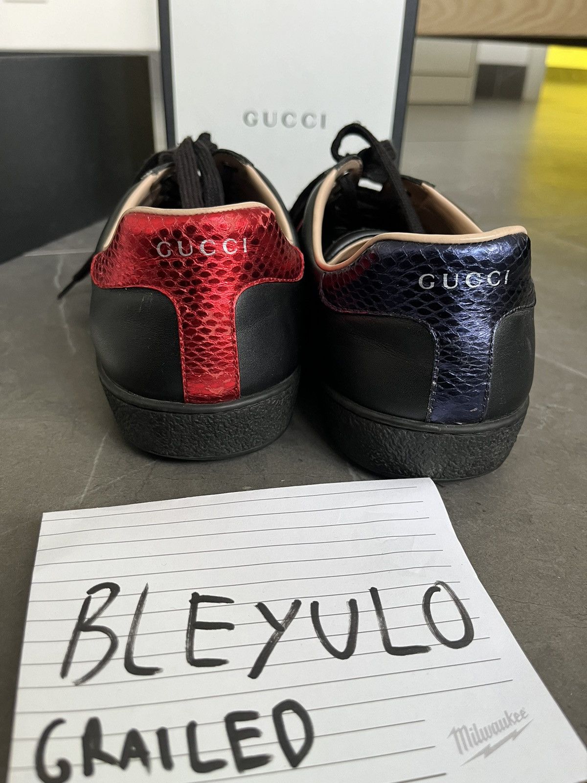 Gucci GUCCI MEN'S ACE TRAINER WITH EMBROIDERY Size US 10 / EU 43 - 8 Thumbnail