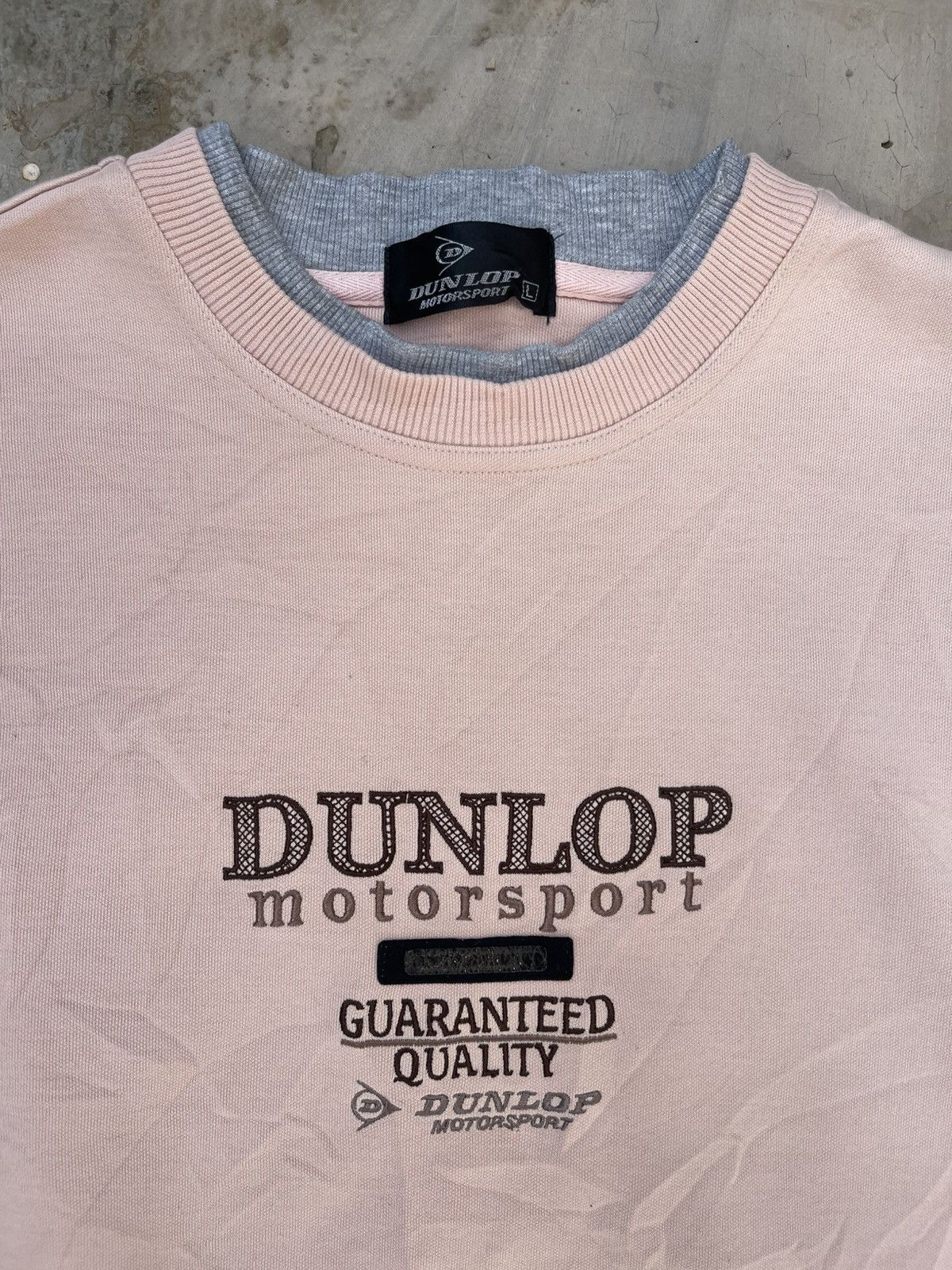 Dunlop Vintage Dunlop Motorsport Spell-Out Crewneck Sweatshirt Size US L / EU 52-54 / 3 - 2 Thumbnail