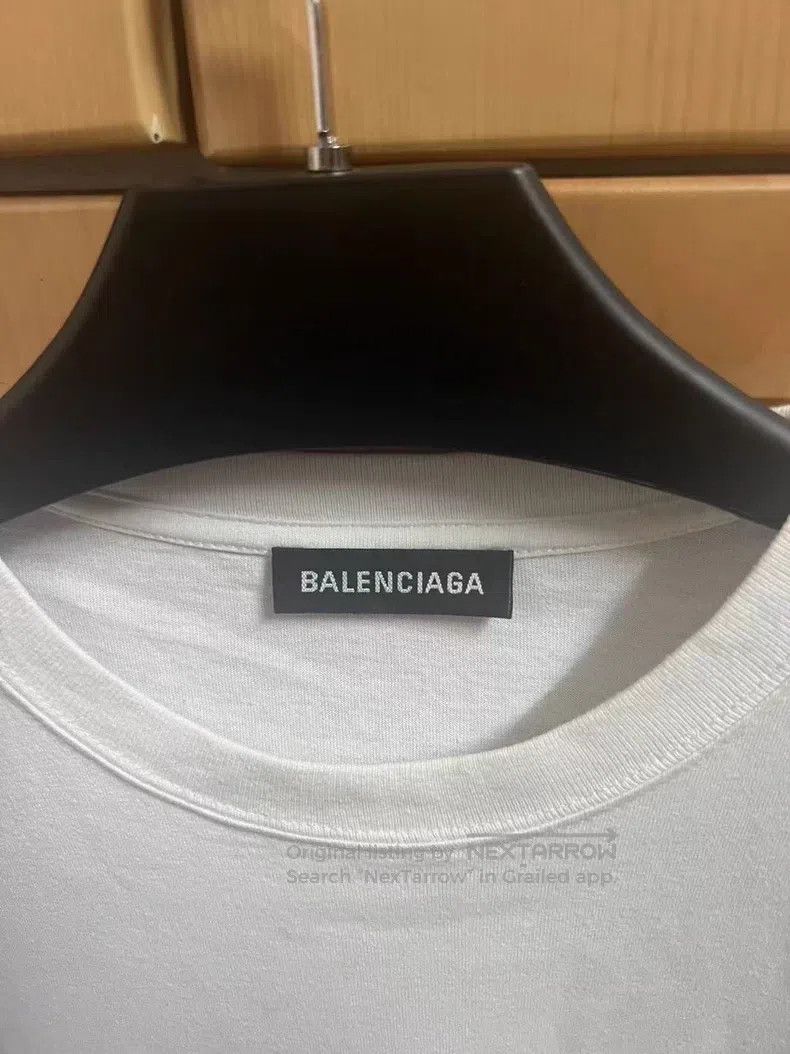 Balenciaga Balenciaga White Buckle Short Sleeve Size US M / EU 48-50 / 2 - 2 Thumbnail