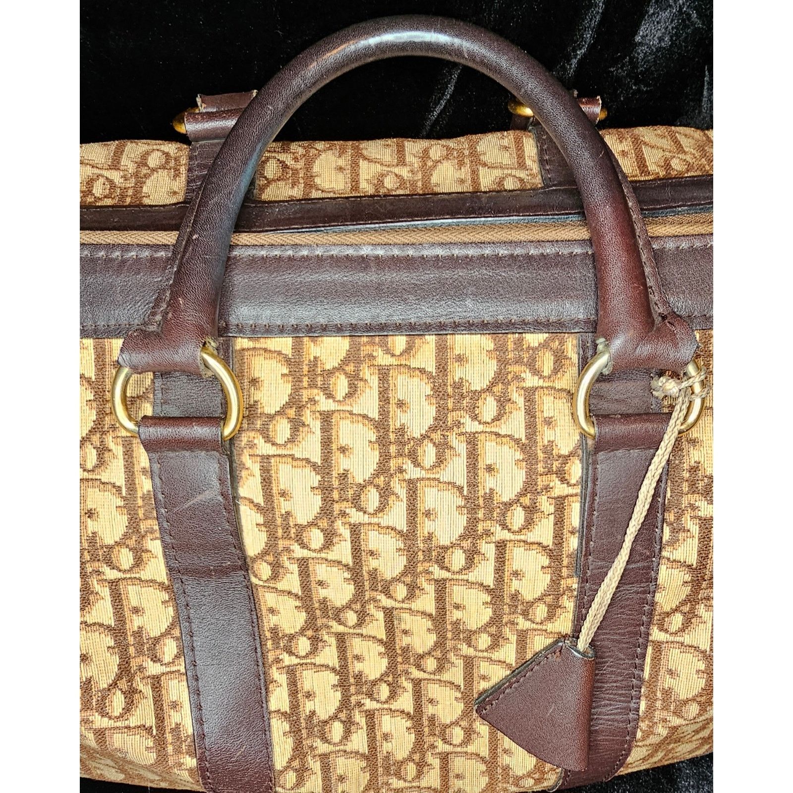 Dior CHRISTIAN DIOR 1960s RARE Early Oblique Monogram Travel Bag Size ONE SIZE - 14 Thumbnail